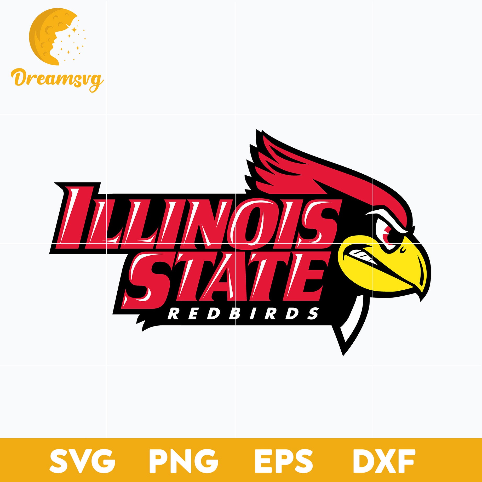 Illinois State Redbirds Svg, Logo Ncaa Sport Svg, Ncaa Svg, Png, Dxf, Eps Download File.