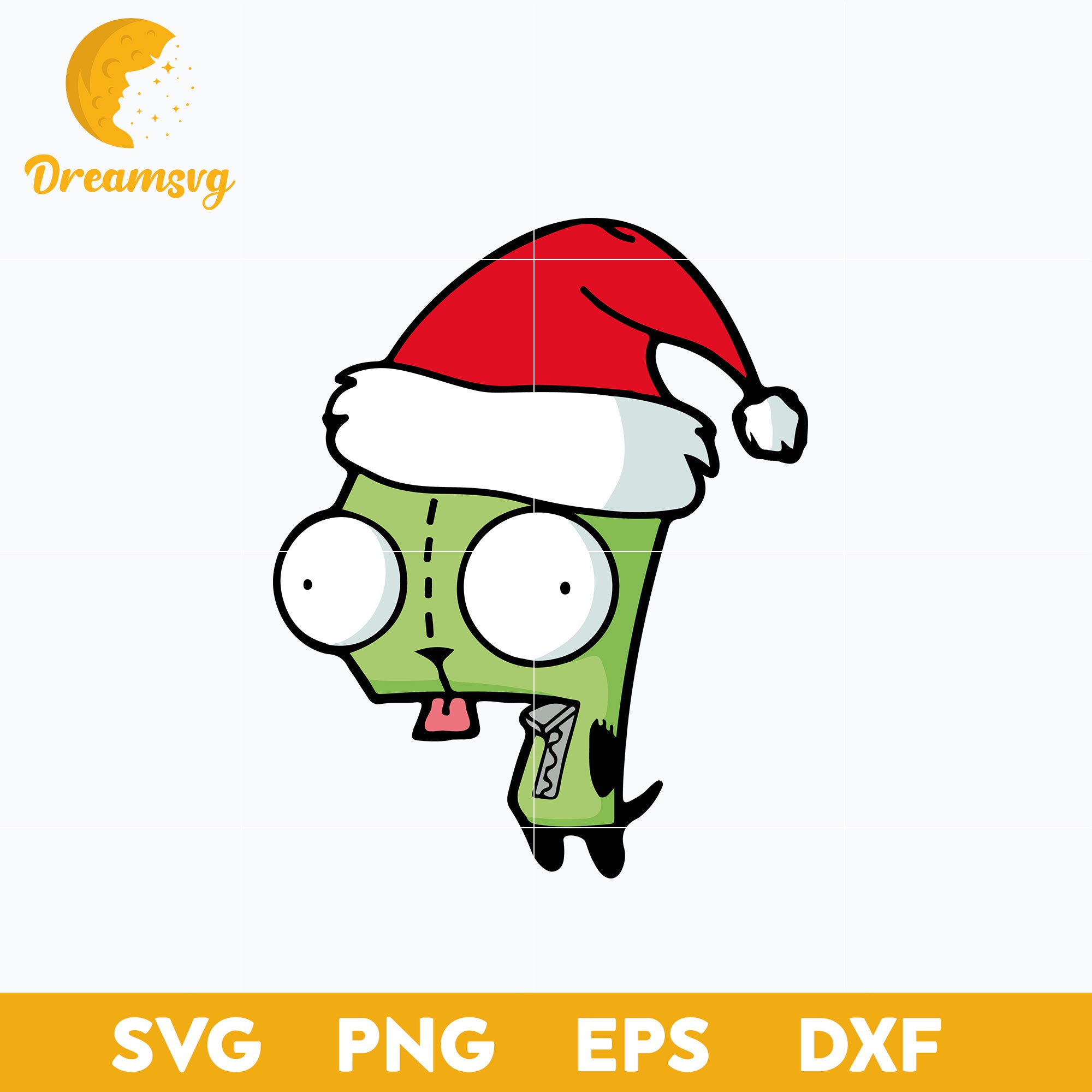 Invader Zim Santa Gir SVG, Christmas SVG, PNG DXF EPS Digital File ...