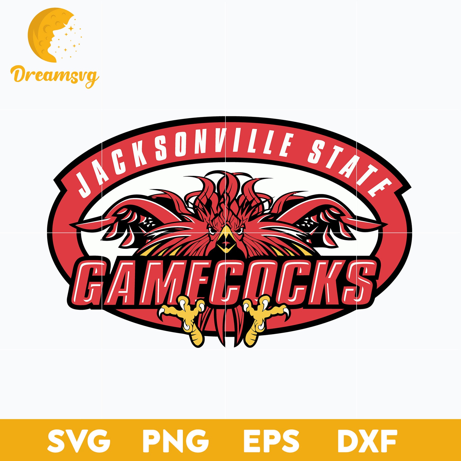 Jacksonville State Gamecocks Svg, Logo Ncaa Sport Svg, Ncaa Svg, Png, Dxf, Eps Download File.