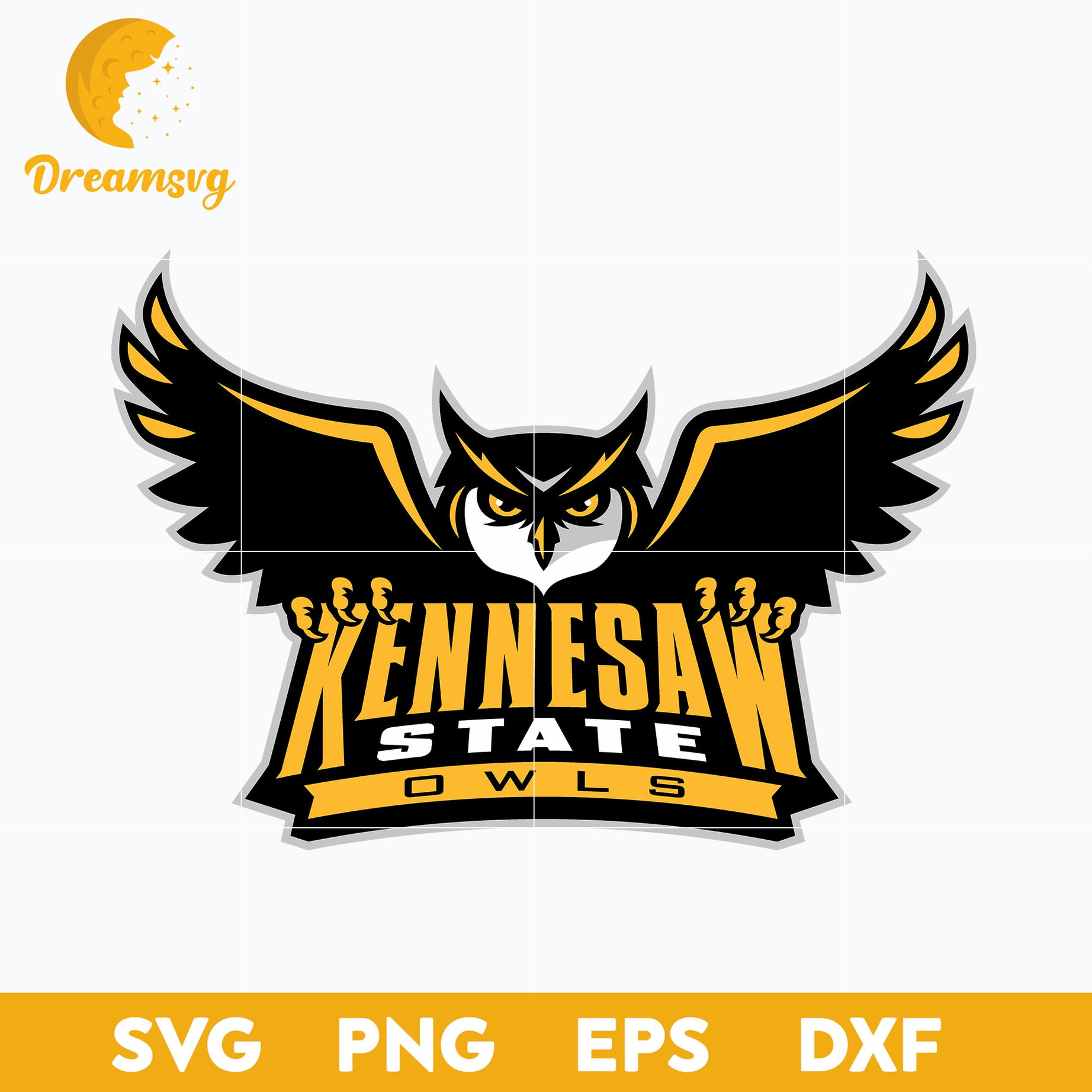 Kennesaw State Owls Svg, Logo Ncaa Sport Svg, Ncaa Svg, Png, Dxf, Eps Download File.