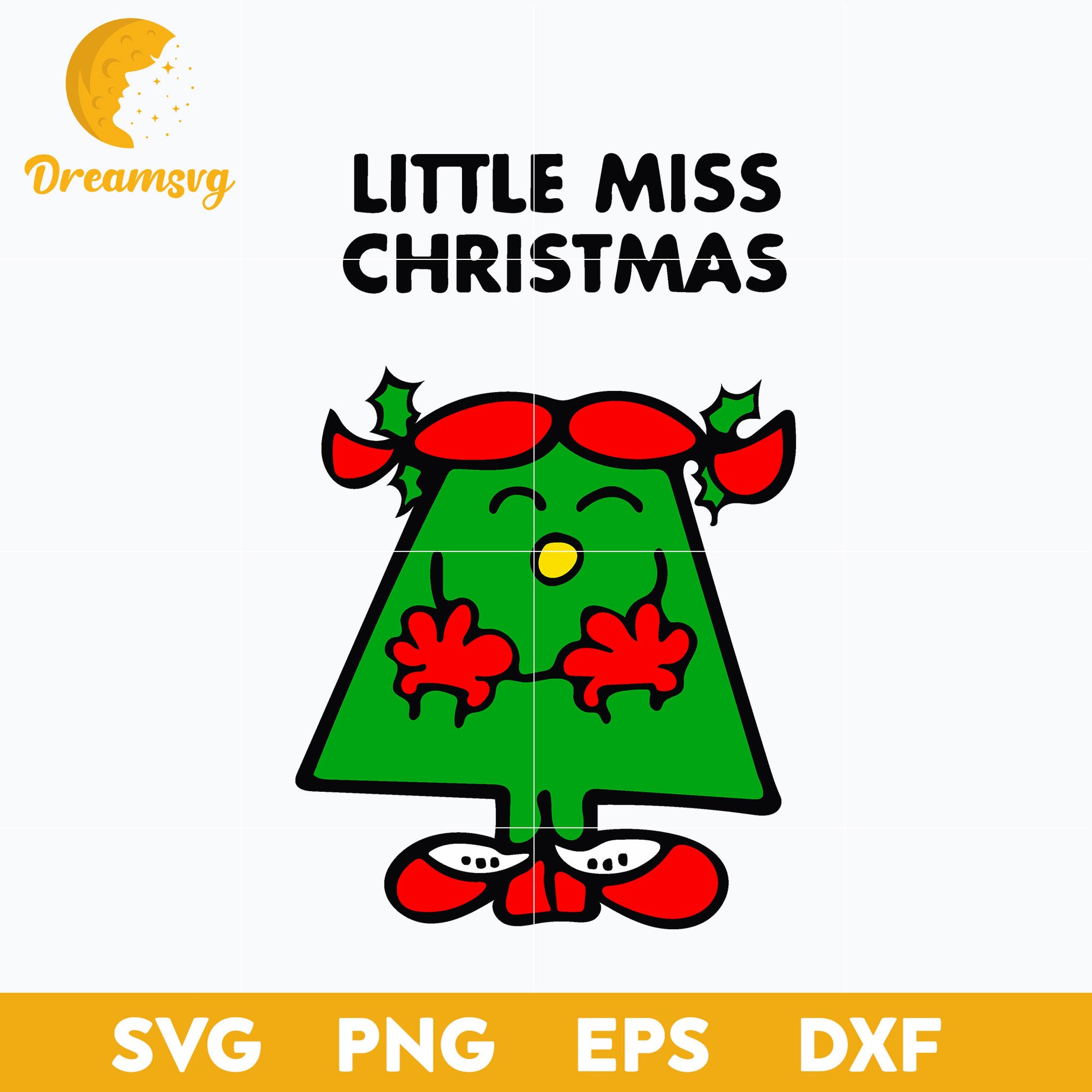 Little Miss Christmas SVG, Christmas SVG, PNG DXF EPS Digital File.