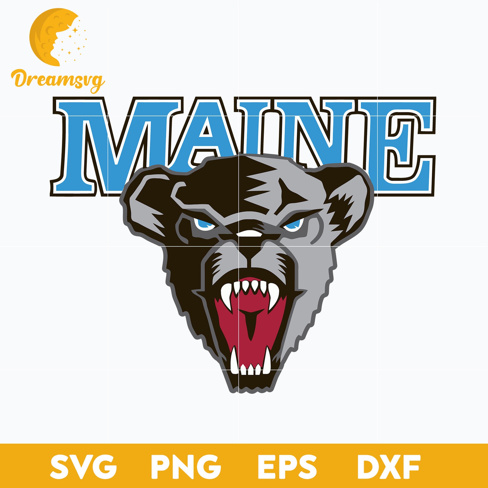 Maine Black Bears Svg, Logo Ncaa Sport Svg, Ncaa Svg, Png, Dxf, Eps Download File.