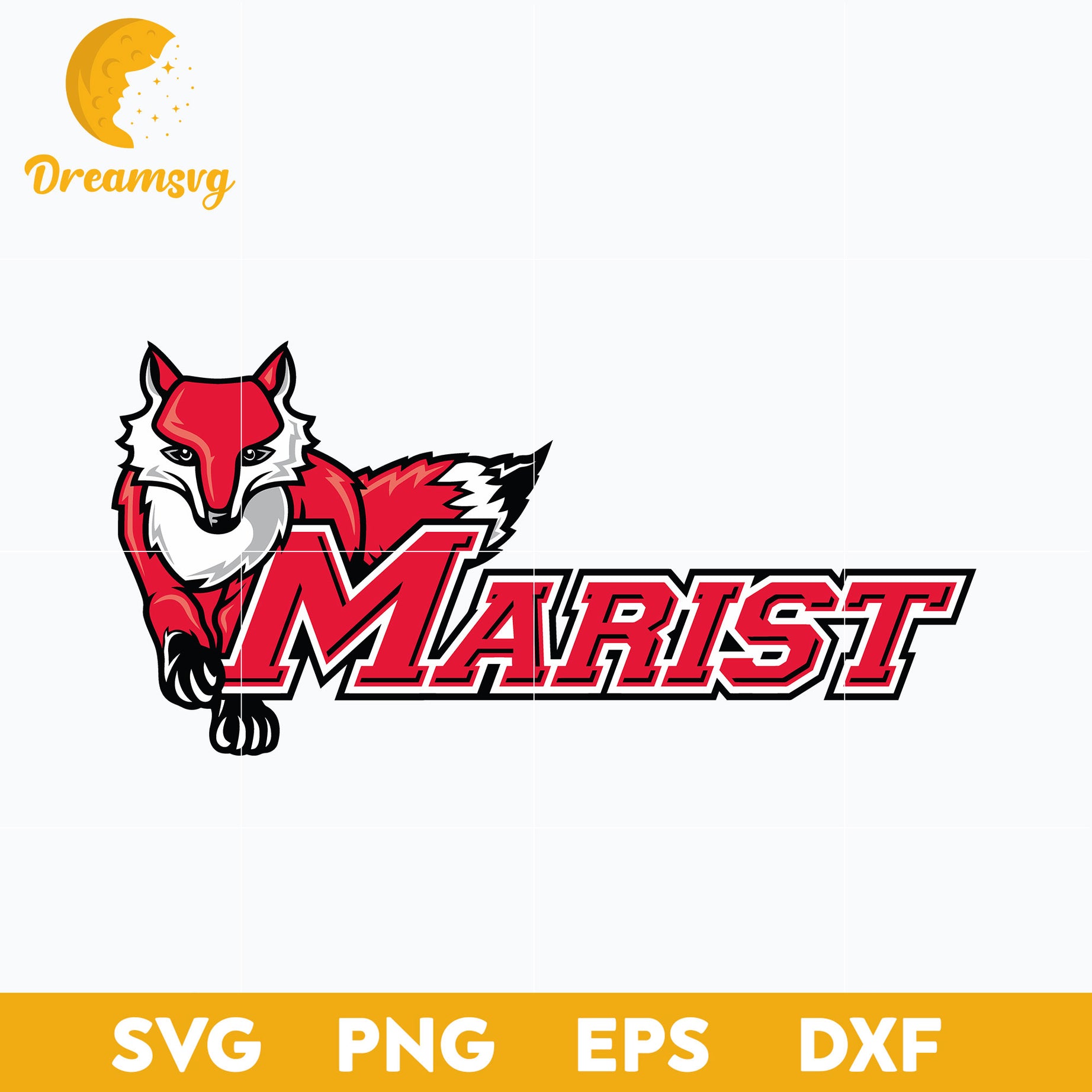 Marist Red Foxes Svg, Logo Ncaa Sport Svg, Ncaa Svg, Png, Dxf, Eps Download File.