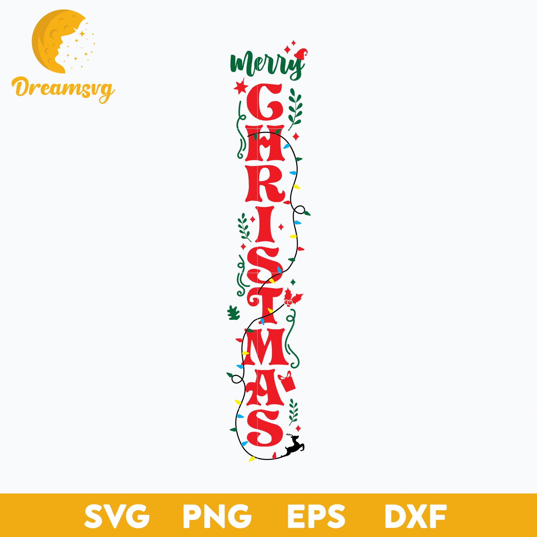 Merry Christmas Porch Sign SVG, Christmas SVG, PNG DXF EPS Digital File.