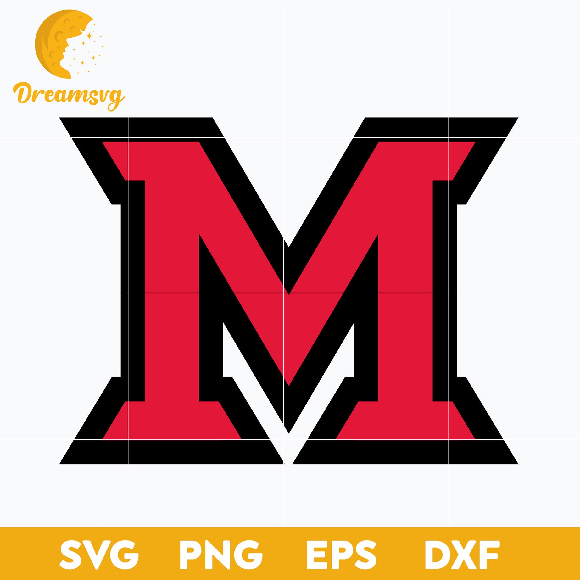 Miami Redhawks Svg, Logo Ncaa Sport Svg, Ncaa Svg, Png, Dxf, Eps Download File.
