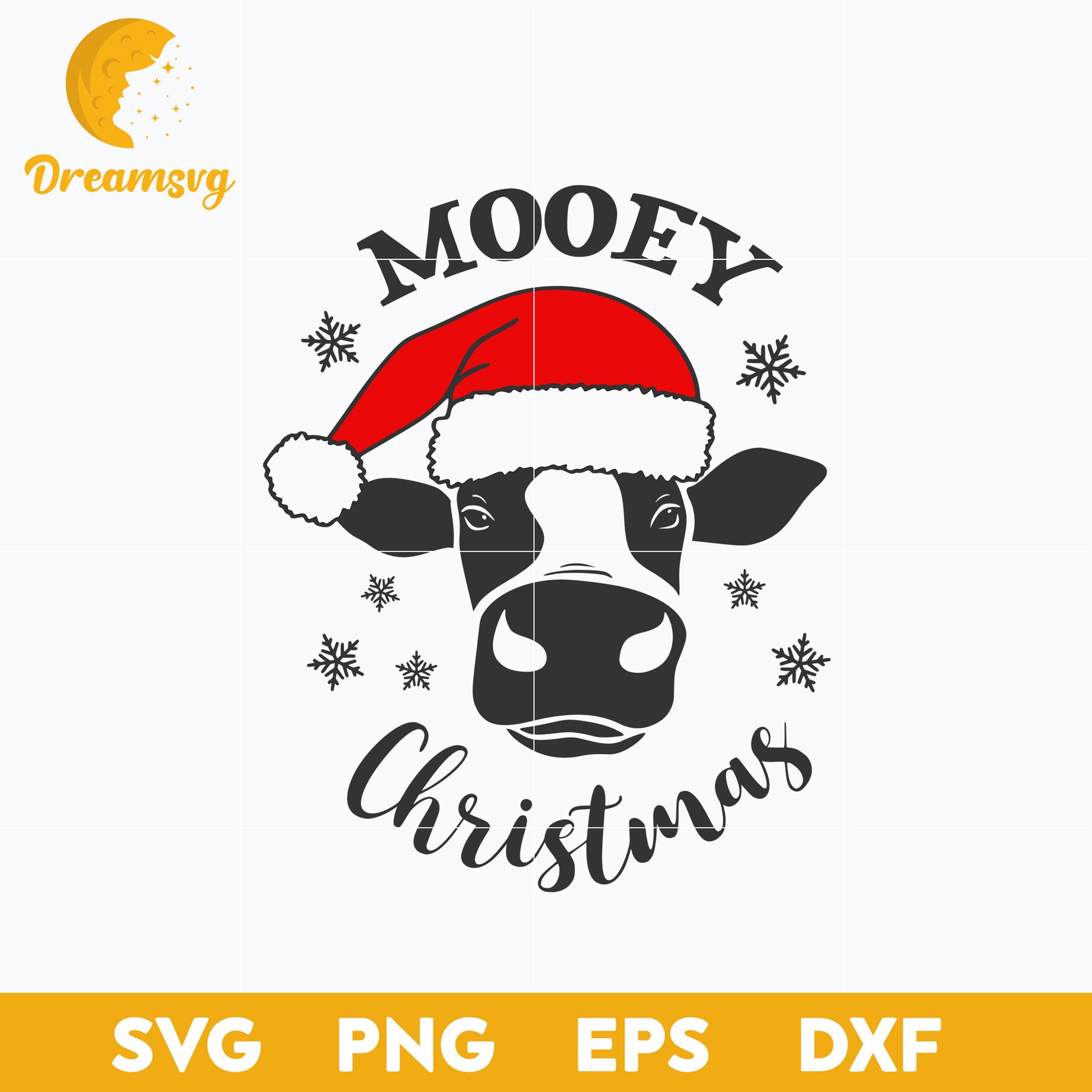Mooey Christmas SVG, Christmas SVG, PNG DXF EPS Digital File.