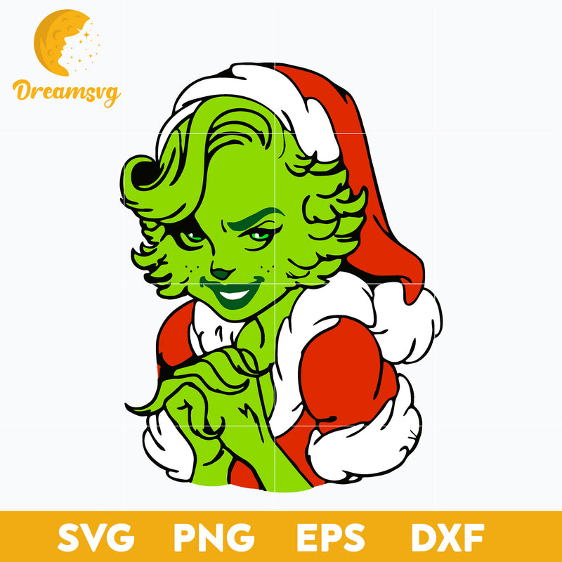 Ms Grinch Christmas SVG, Christmas SVG, PNG DXF EPS Digital File.