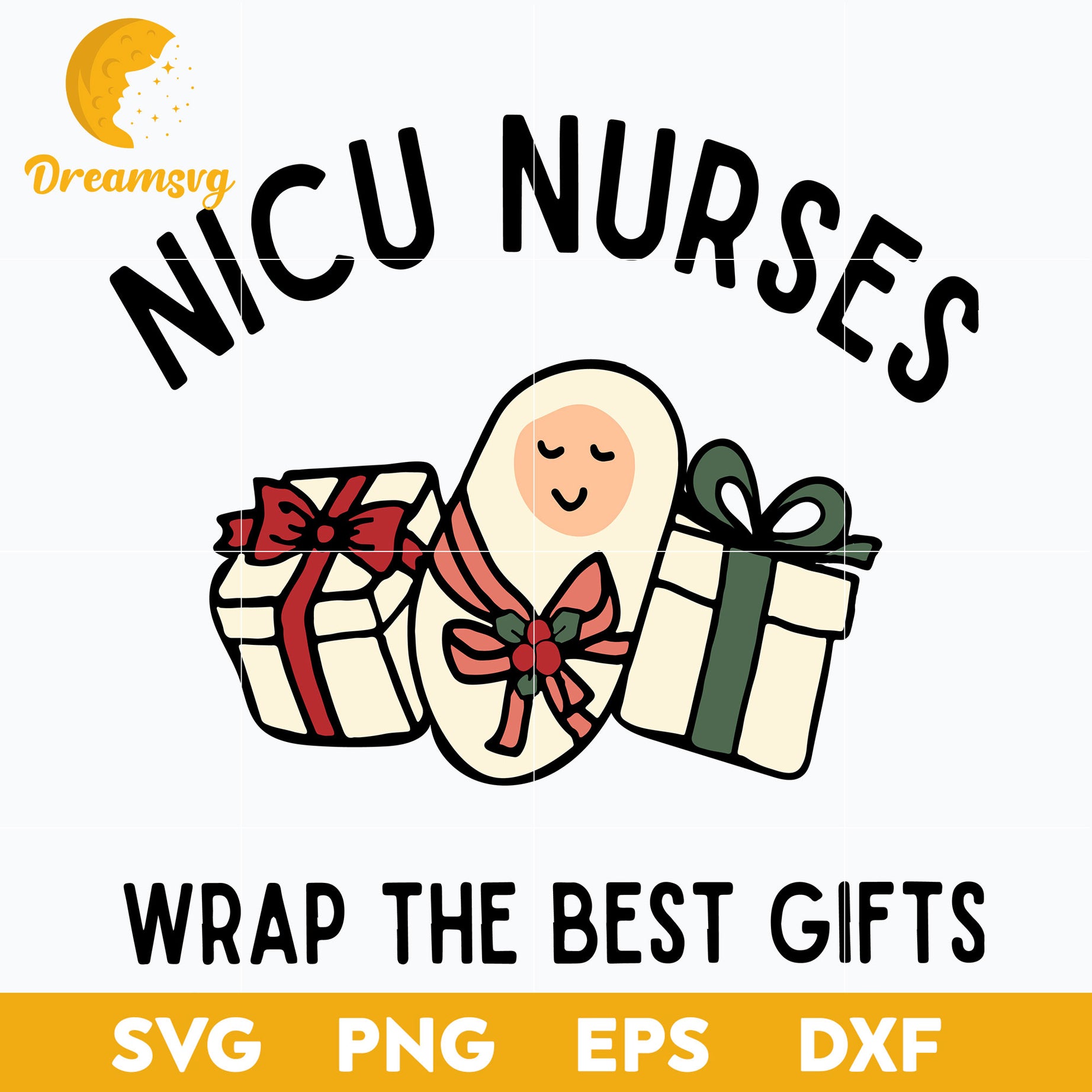 NICU Nurse Christmas SVG, Christmas SVG, PNG DXF EPS Digital File.