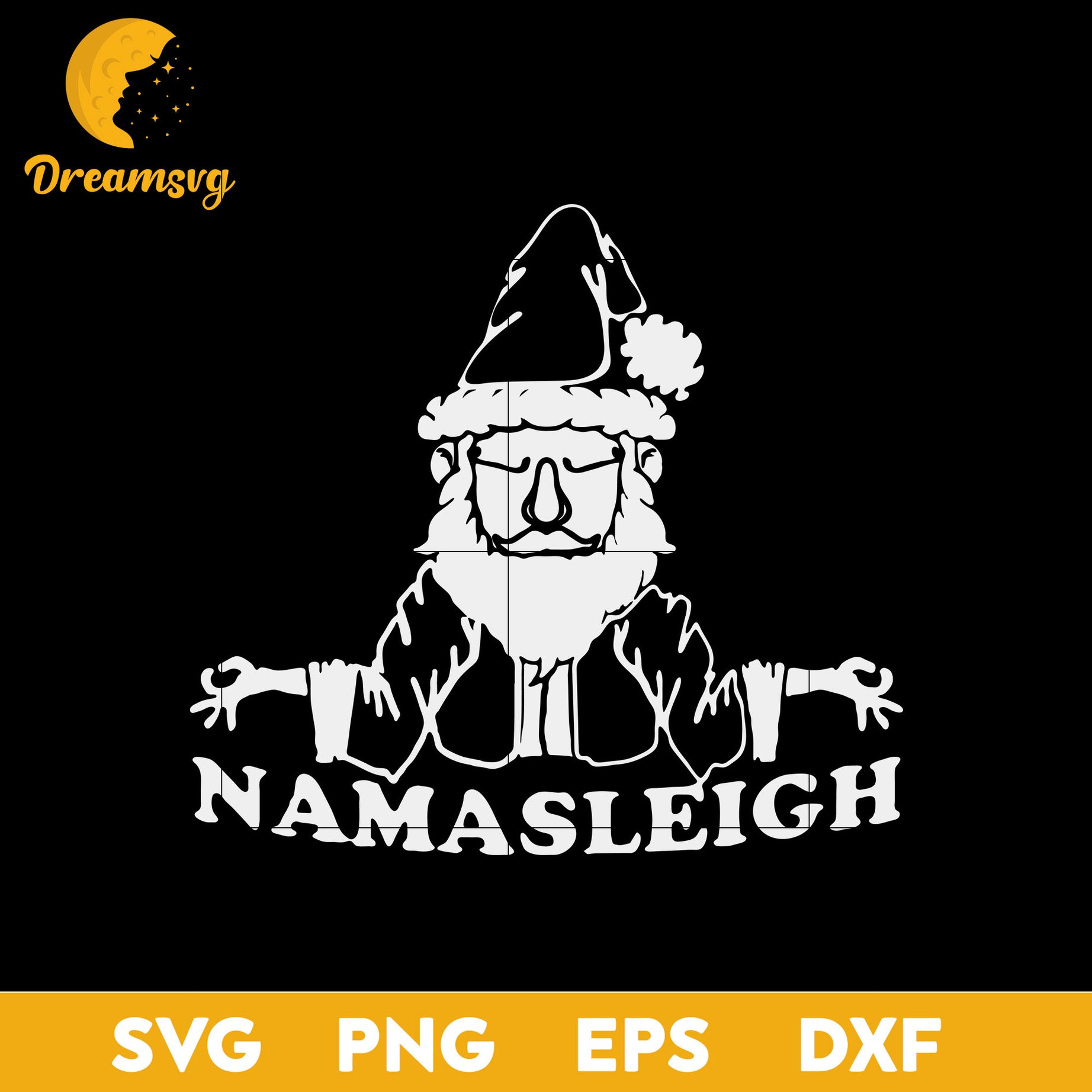 Namasleigh Christmas SVG, Christmas SVG, PNG DXF EPS Digital File.