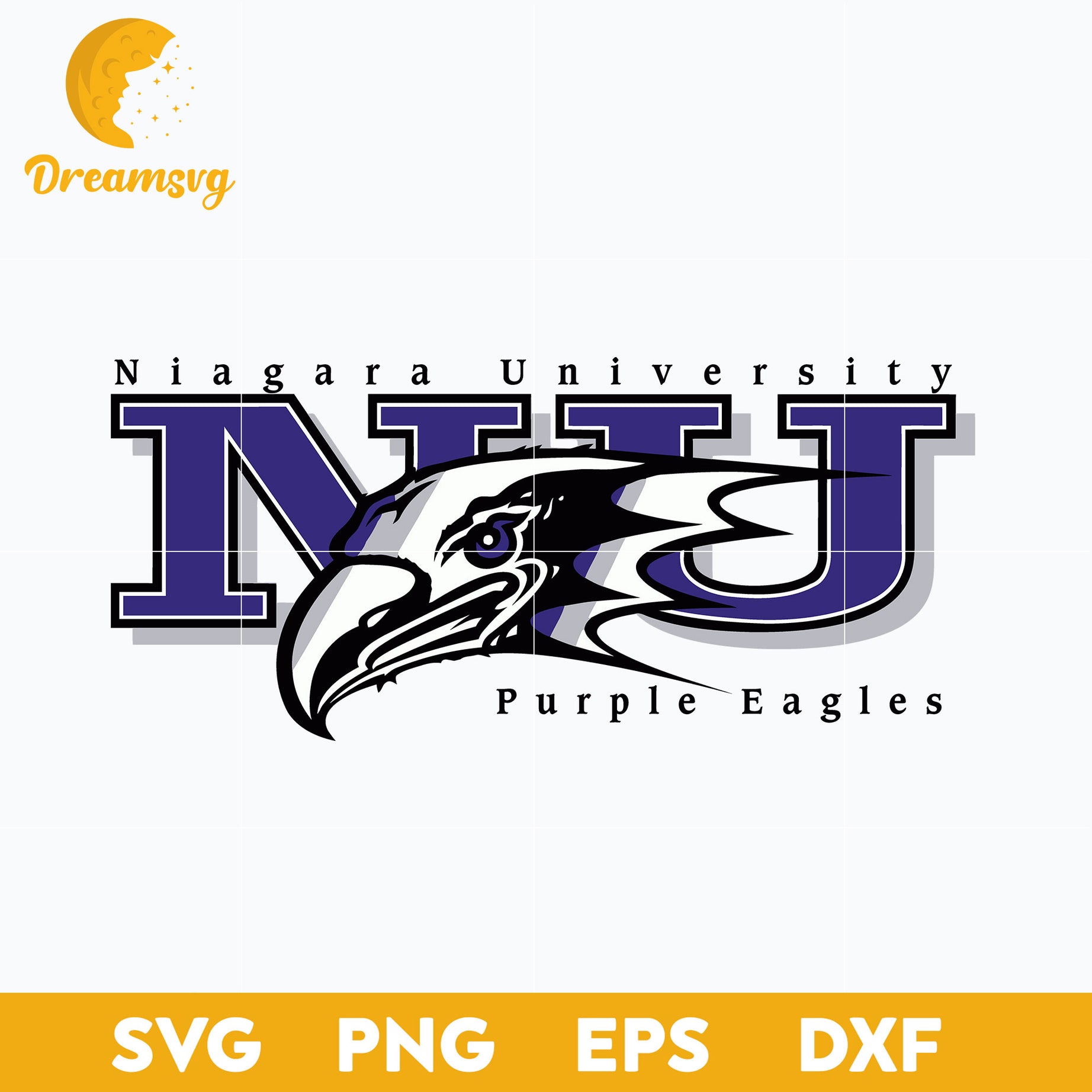 Niagara Purple Eagles Svg, Logo Ncaa Sport Svg, Ncaa Svg, Png, Dxf, Eps Download File.