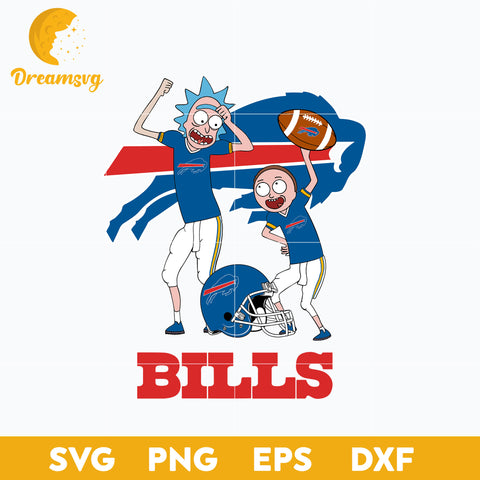 Rick and Morty Buffalo Bills Svg, Buffalo Bills Svg, Nfl Svg, Png, Dxf, Eps File