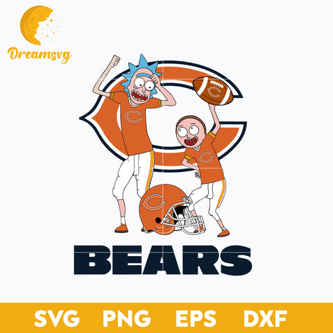 Rick and Morty Chicago Bears Svg, Chicago Bears Svg, Nfl Svg, Png, Dxf, Eps File