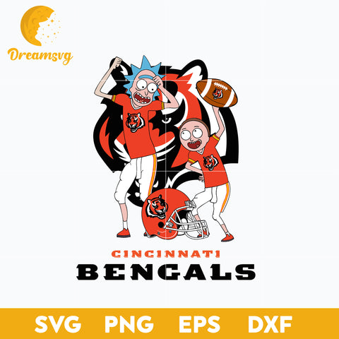 Rick and Morty Cincinnati Bengals Svg, Cincinnati Bengals Svg, Nfl Svg, Png, Dxf, Eps File