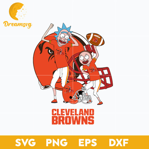 Rick and Morty Cleveland Browns Svg, Cleveland Browns Svg, Nfl Svg, Png, Dxf, Eps File