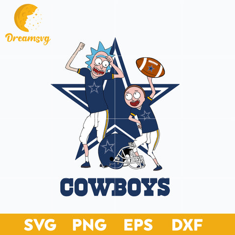 Rick and Morty Dallas Cowboys Svg, Dallas Cowboys Svg, Nfl Svg, Png, Dxf, Eps File