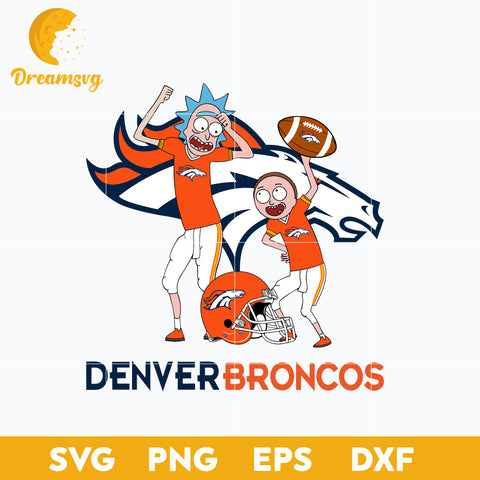Rick and Morty Denver Broncos Svg, Denver Broncos Svg, Nfl Svg, Png, Dxf, Eps File