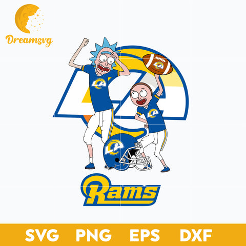 Rick and Morty Los Angeles Rams Svg, Los Angeles Rams Svg, Nfl Svg, Png, Dxf, Eps File