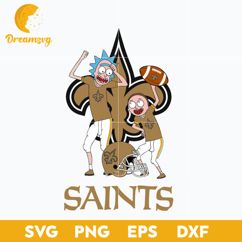 Rick and Morty New Orleans Saints Svg, Orleans Saints Svg, Nfl Svg, Png, Dxf, Eps File