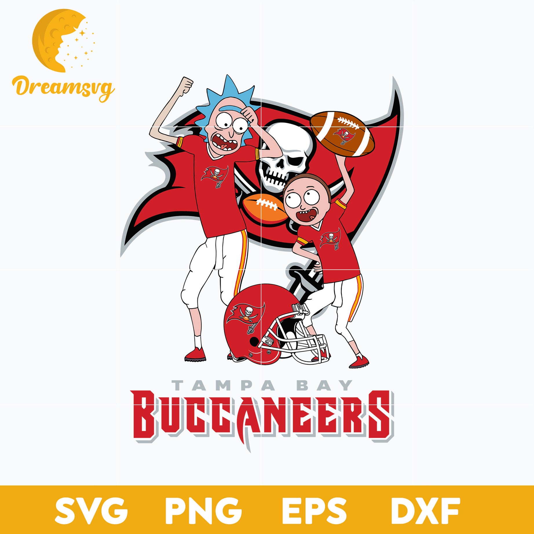 Rick and Morty Tampa Bay Buccaneers Svg, Tampa Bay Buccaneers Svg, Nfl Svg, Png, Dxf, Eps File