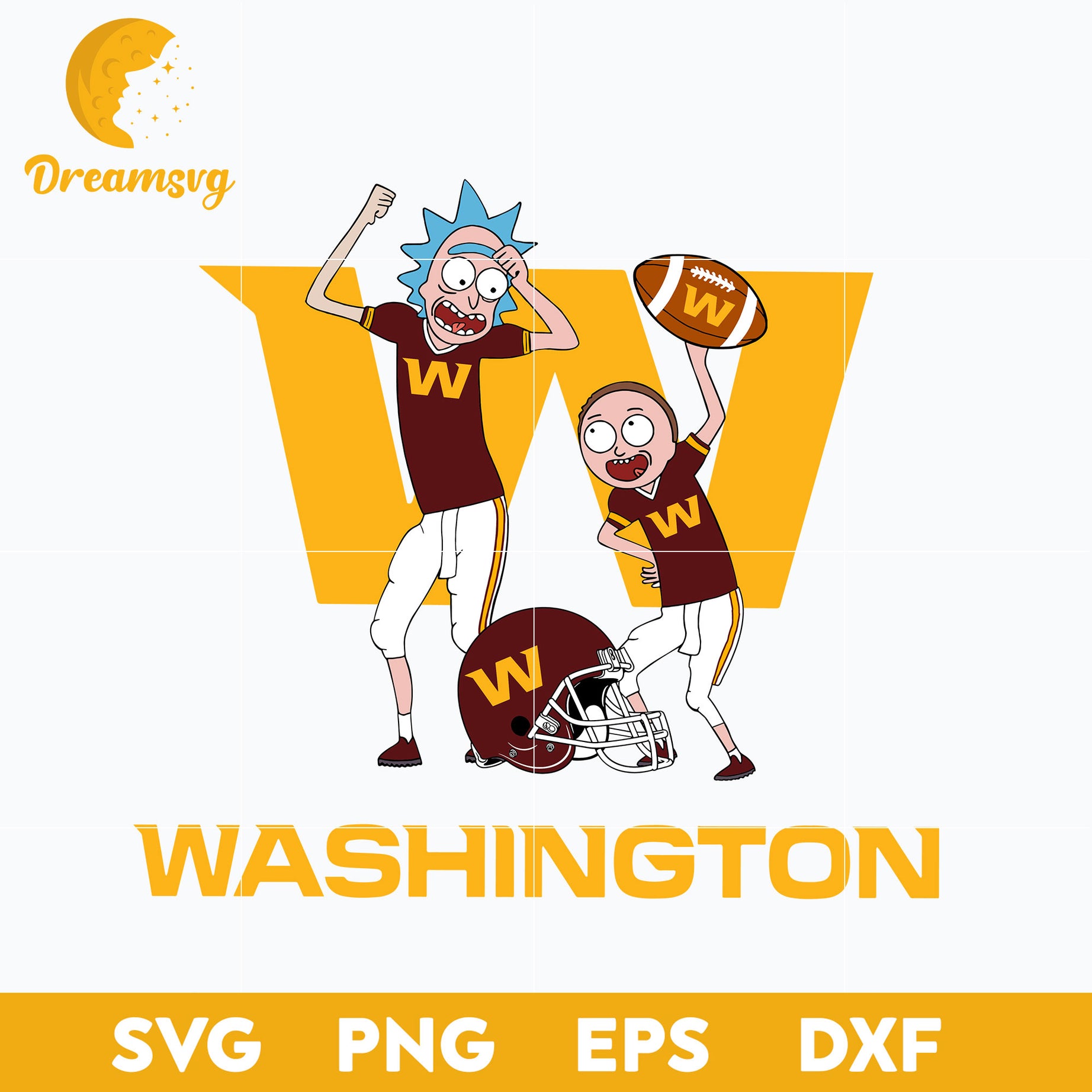 Rick and Morty Washington Football Team Svg, Washington Football Team Svg, Nfl Svg, Png, Dxf, Eps File