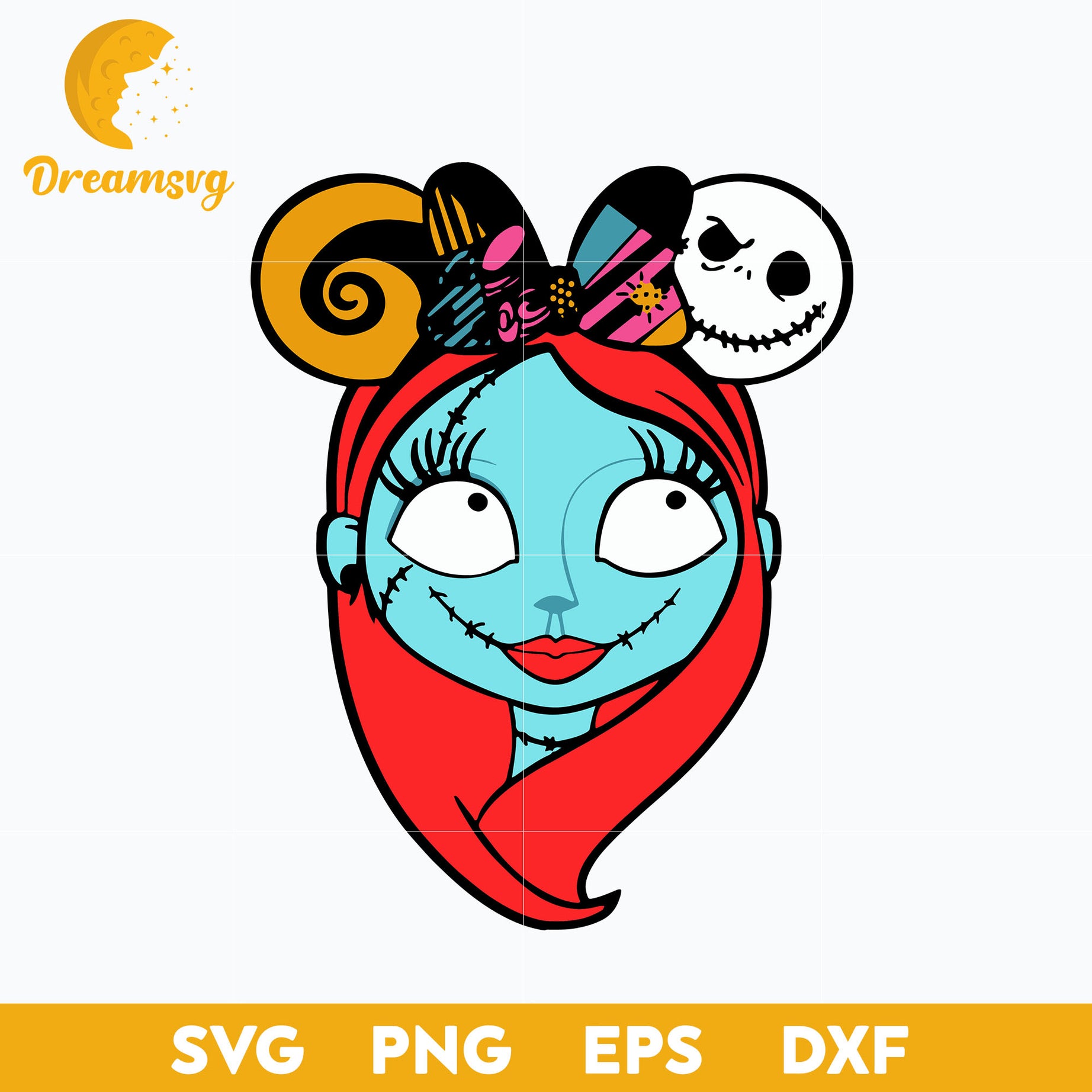 Sally The Nightmare Before Christmas SVG, Christmas SVG, PNG DXF EPS Digital File.