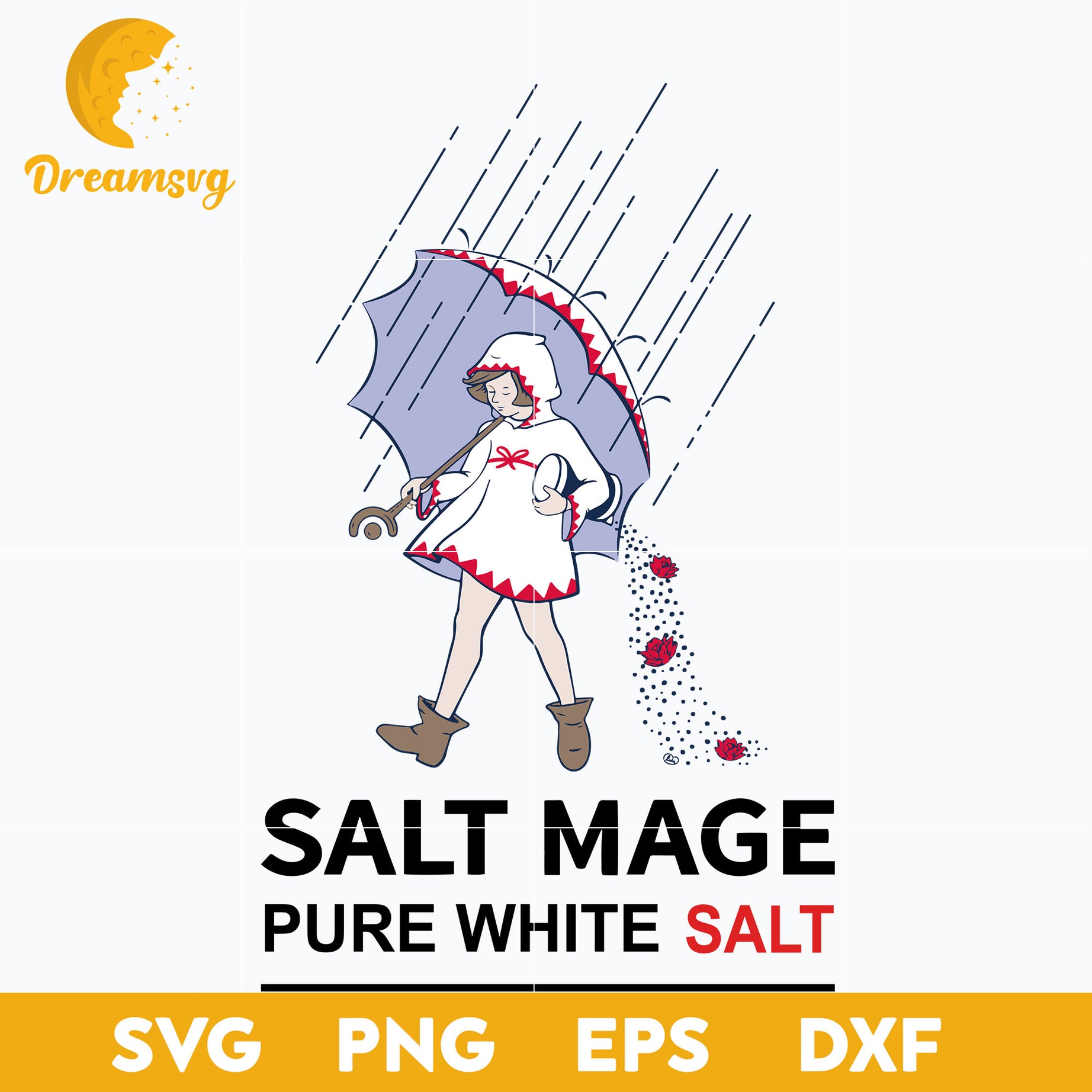 Salt Mage Pure White Salt SVG, Christmas SVG, PNG DXF EPS Digital File.