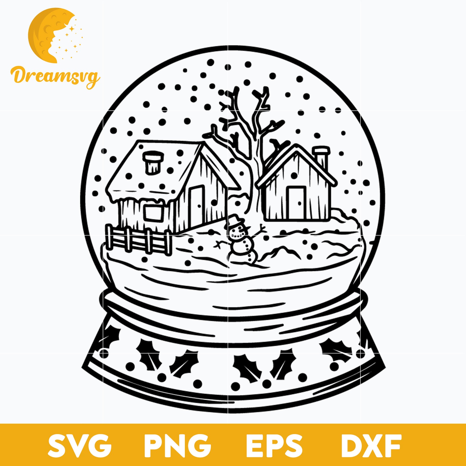 Snowball Christmas SVG, Christmas SVG, PNG DXF EPS Digital File.