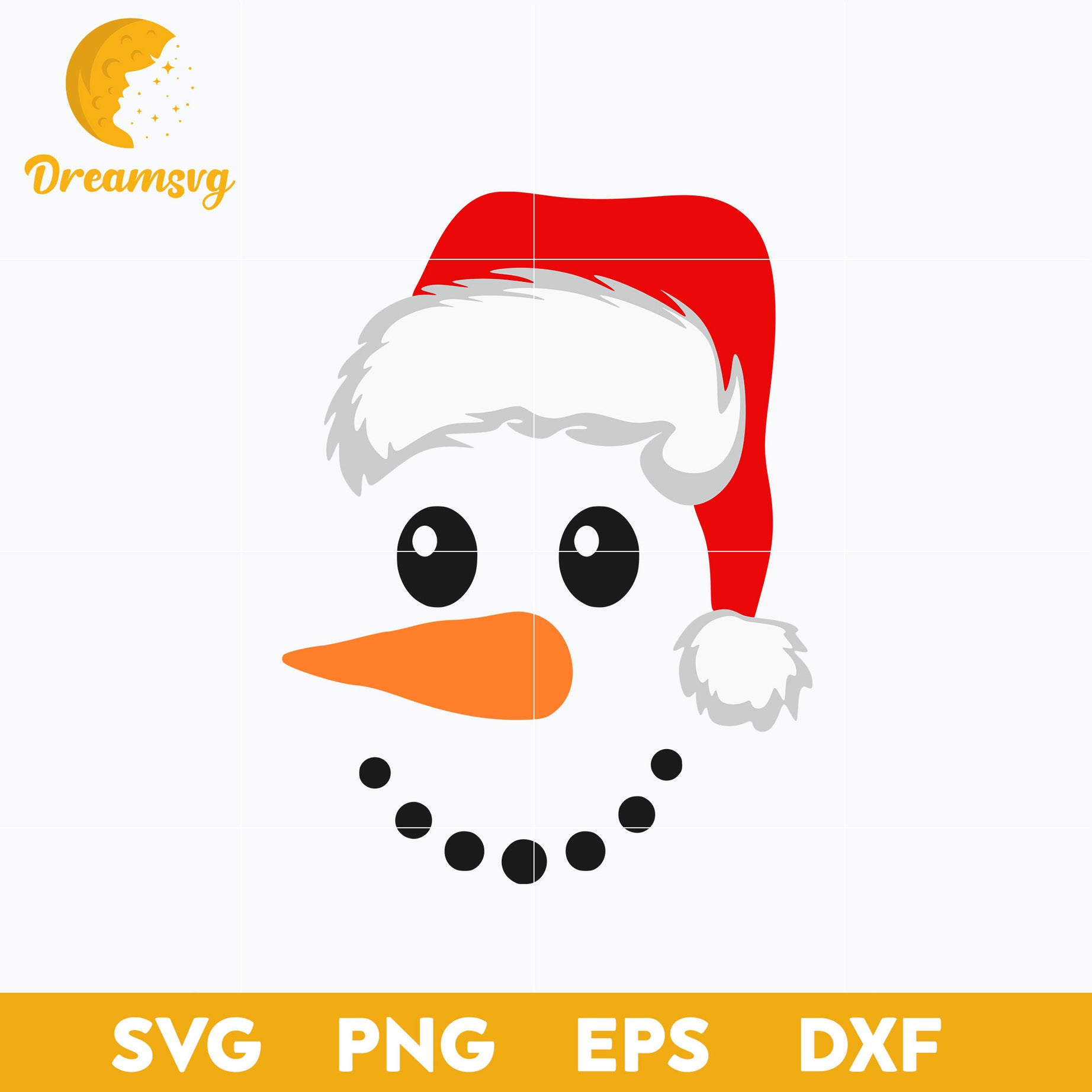 Snowman Santa Claus SVG, Christmas SVG, PNG DXF EPS Digital File.