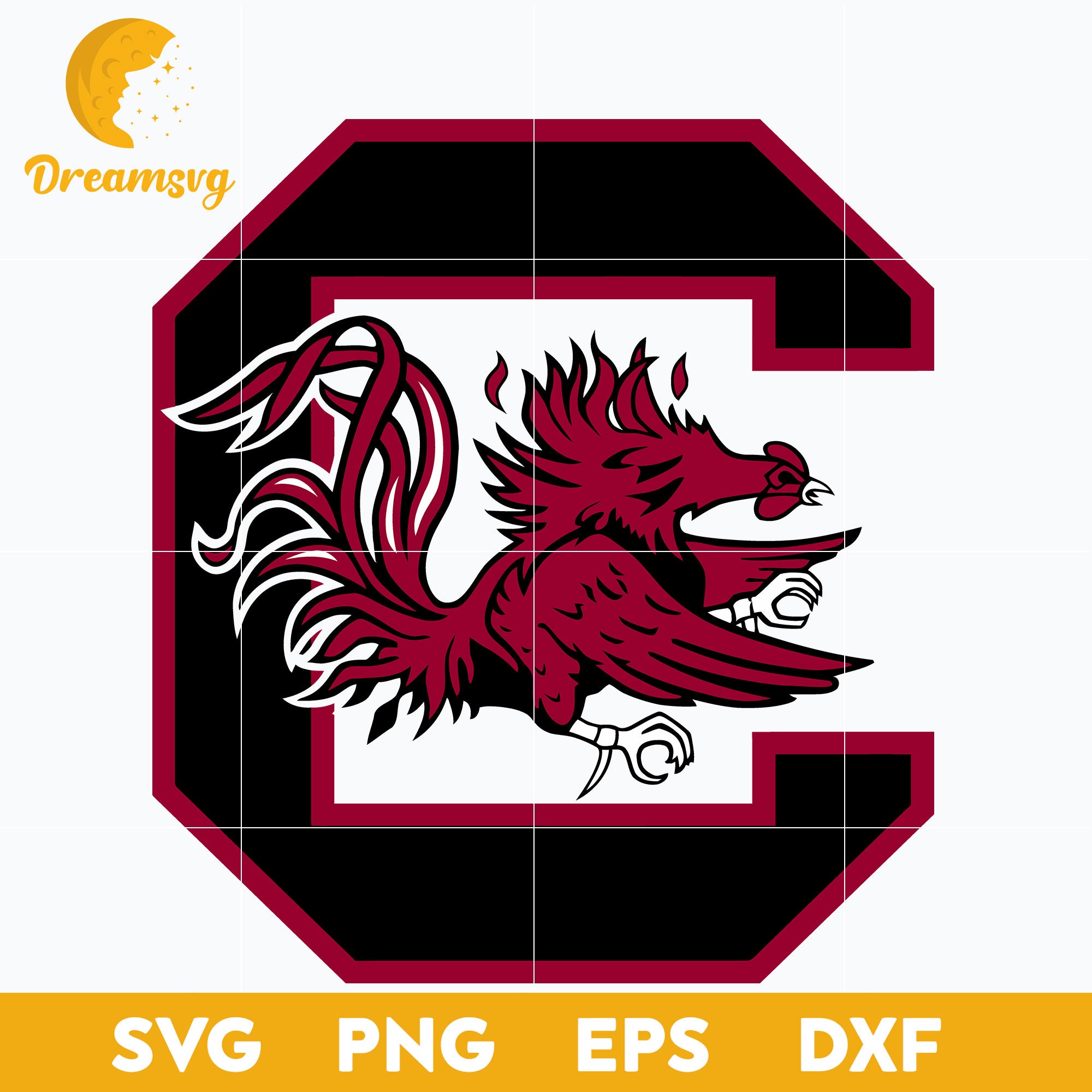 South Carolina Gamecocks Svg, Logo Ncaa Sport Svg, Ncaa Svg, Png, Dxf, Eps Download File.