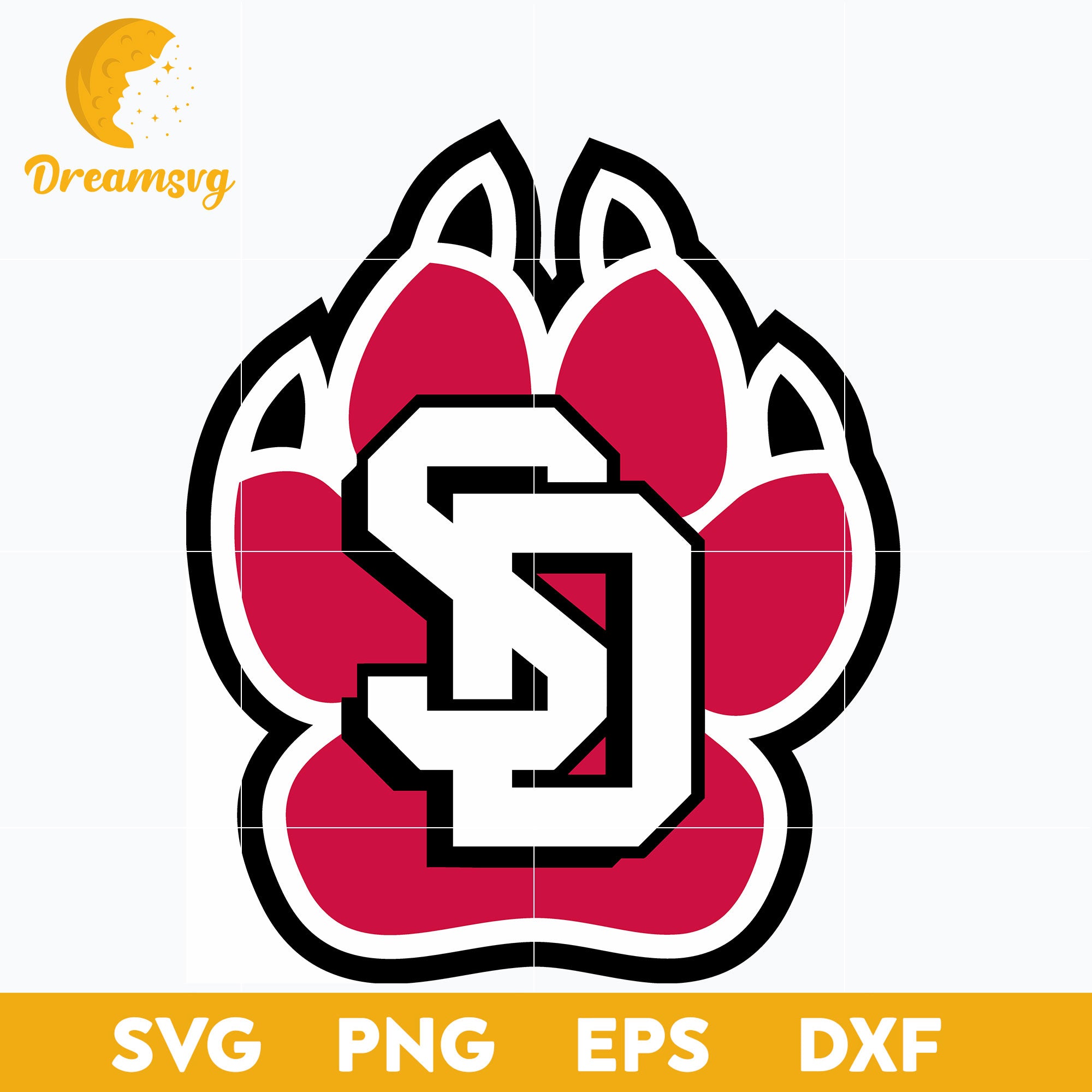 South Dakota Coyotes Svg, Logo Ncaa Sport Svg, Ncaa Svg, Png, Dxf, Eps Download File.