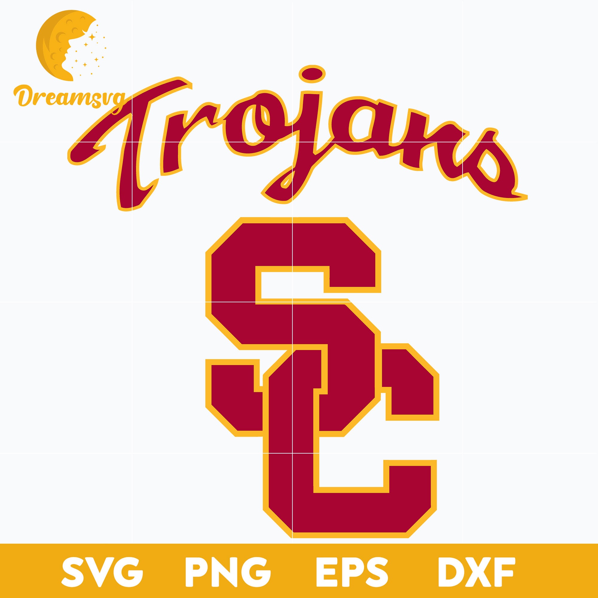 Southern California Trojans Svg, Logo Ncaa Sport Svg, Ncaa Svg, Png, Dxf, Eps Download File.