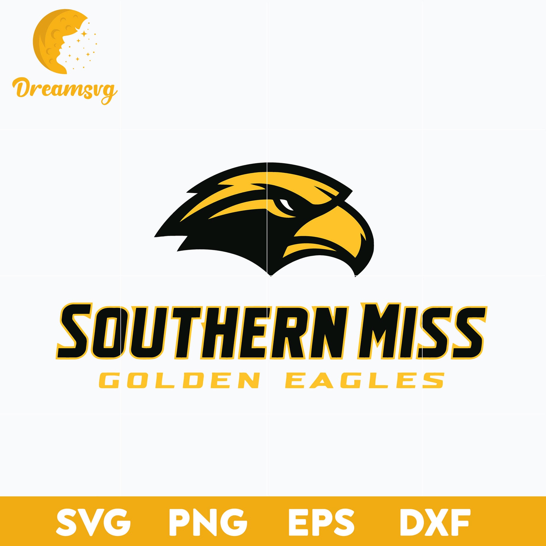 Southern Miss Golden Eagles Svg, Logo Ncaa Sport Svg, Ncaa Svg, Png, Dxf, Eps Download File.