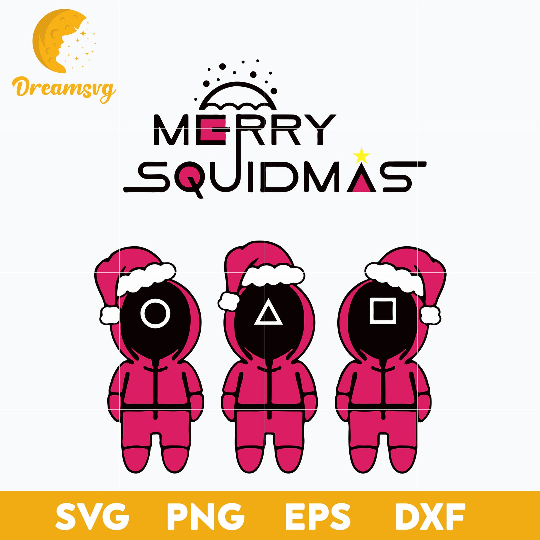 Squid Game Christmas SVG, Christmas SVG, PNG DXF EPS Digital File.