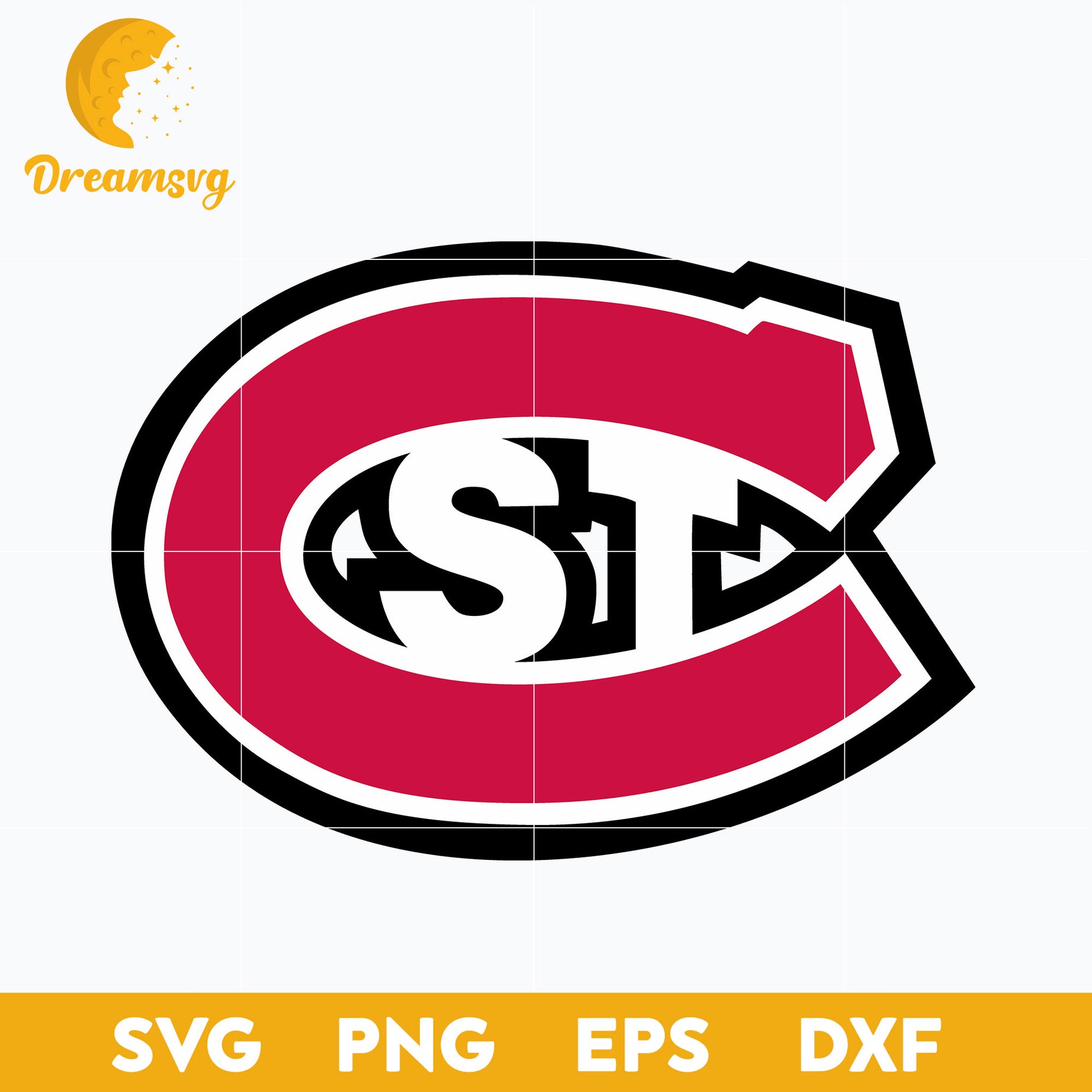 St Cloud State Huskies Svg, Logo Ncaa Sport Svg, Ncaa Svg, Png, Dxf, Eps Download File.