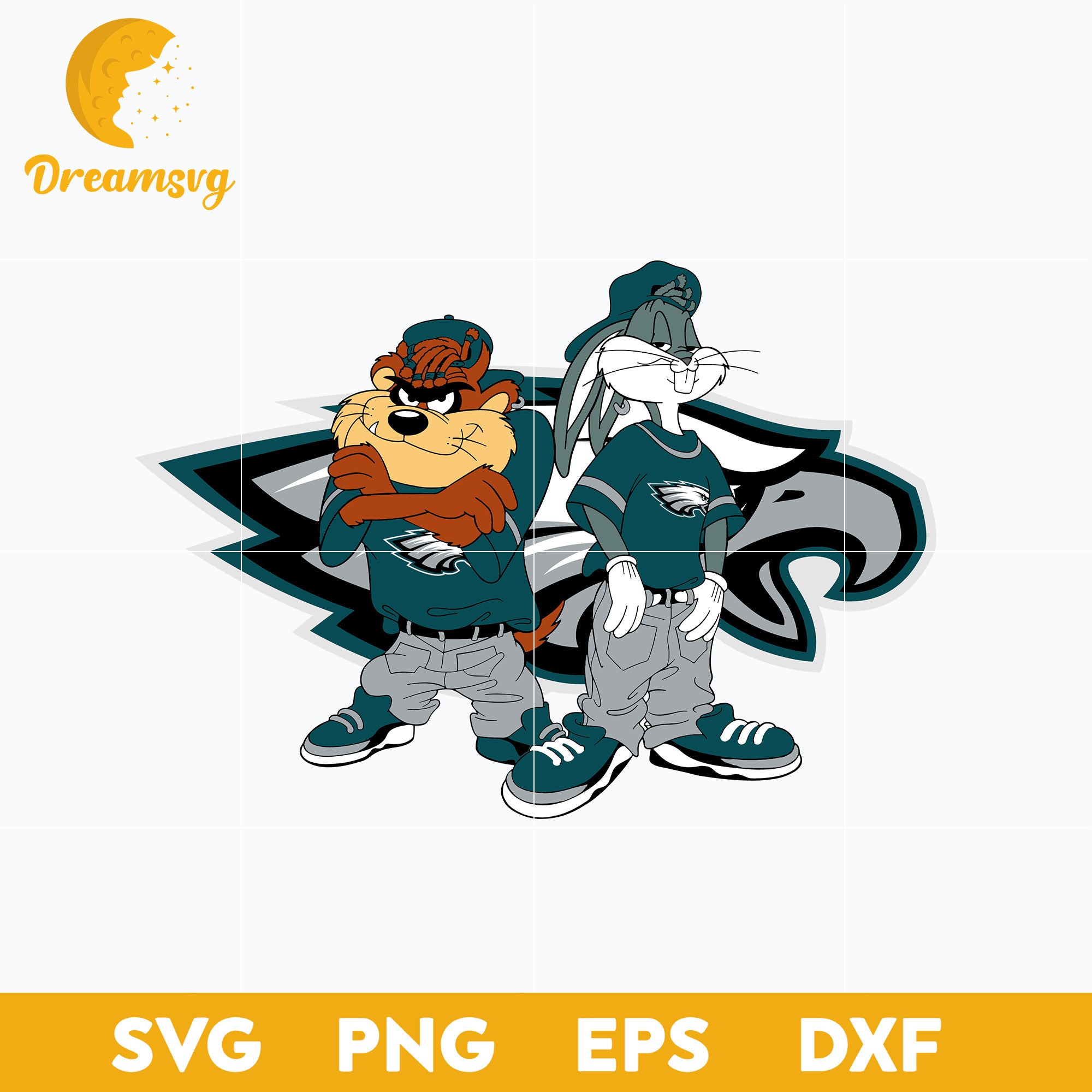 Taz and Bugs Kriss Kross Philadelphia Eagles Svg, Philadelphia Eagles ...