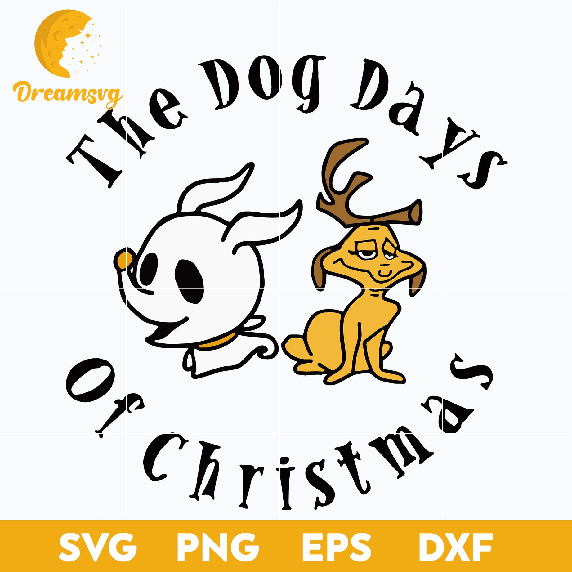 The Dog Days Of Christmas SVG, Christmas SVG, PNG DXF EPS Digital File.