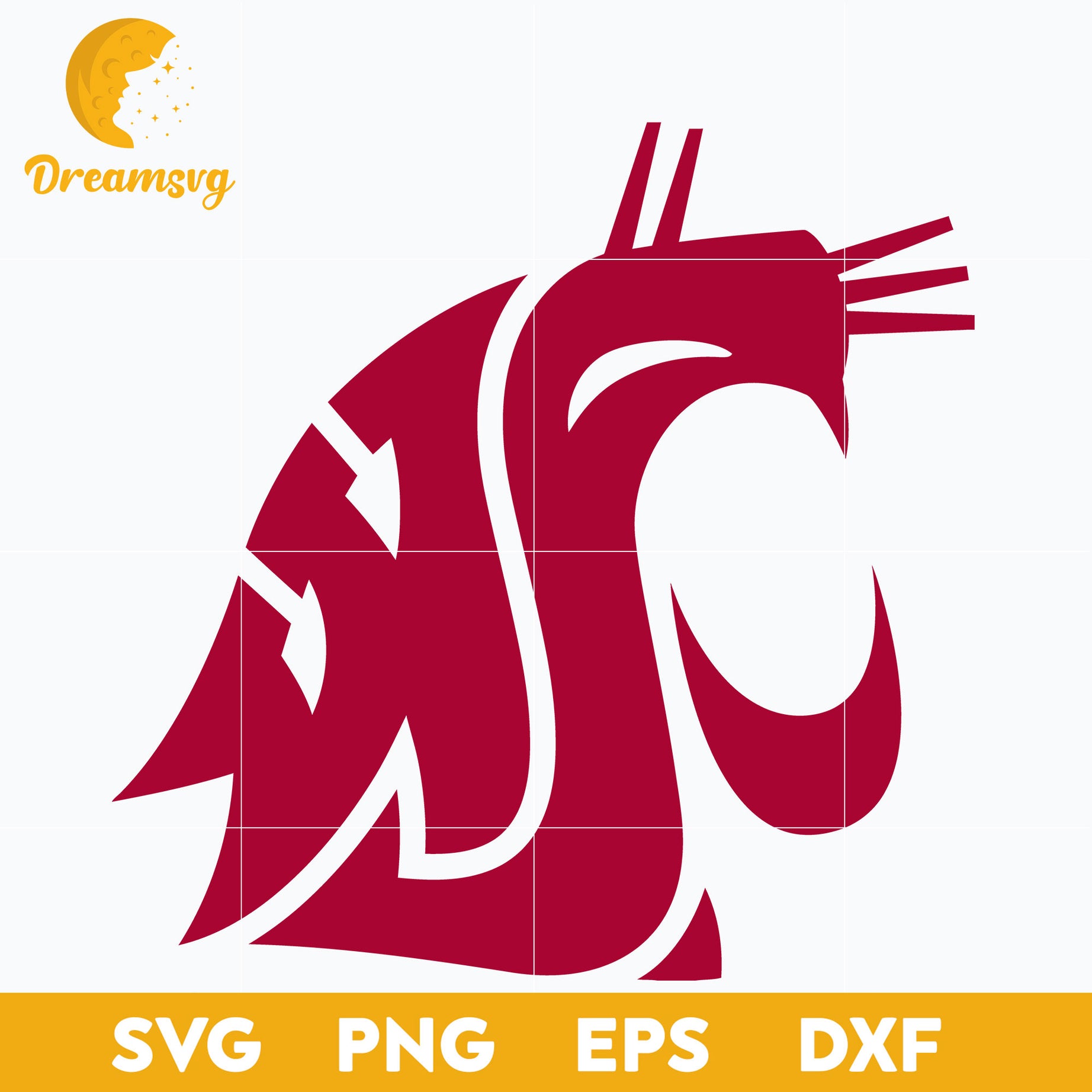 Washington State Cougars Svg, Logo Ncaa Sport Svg, Ncaa Svg, Png, Dxf, Eps Download File.
