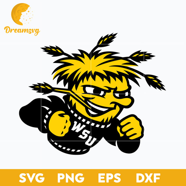 Wichita State Shockers Svg, Logo Ncaa Sport Svg, Ncaa Svg, Png, Dxf, Eps Download File.