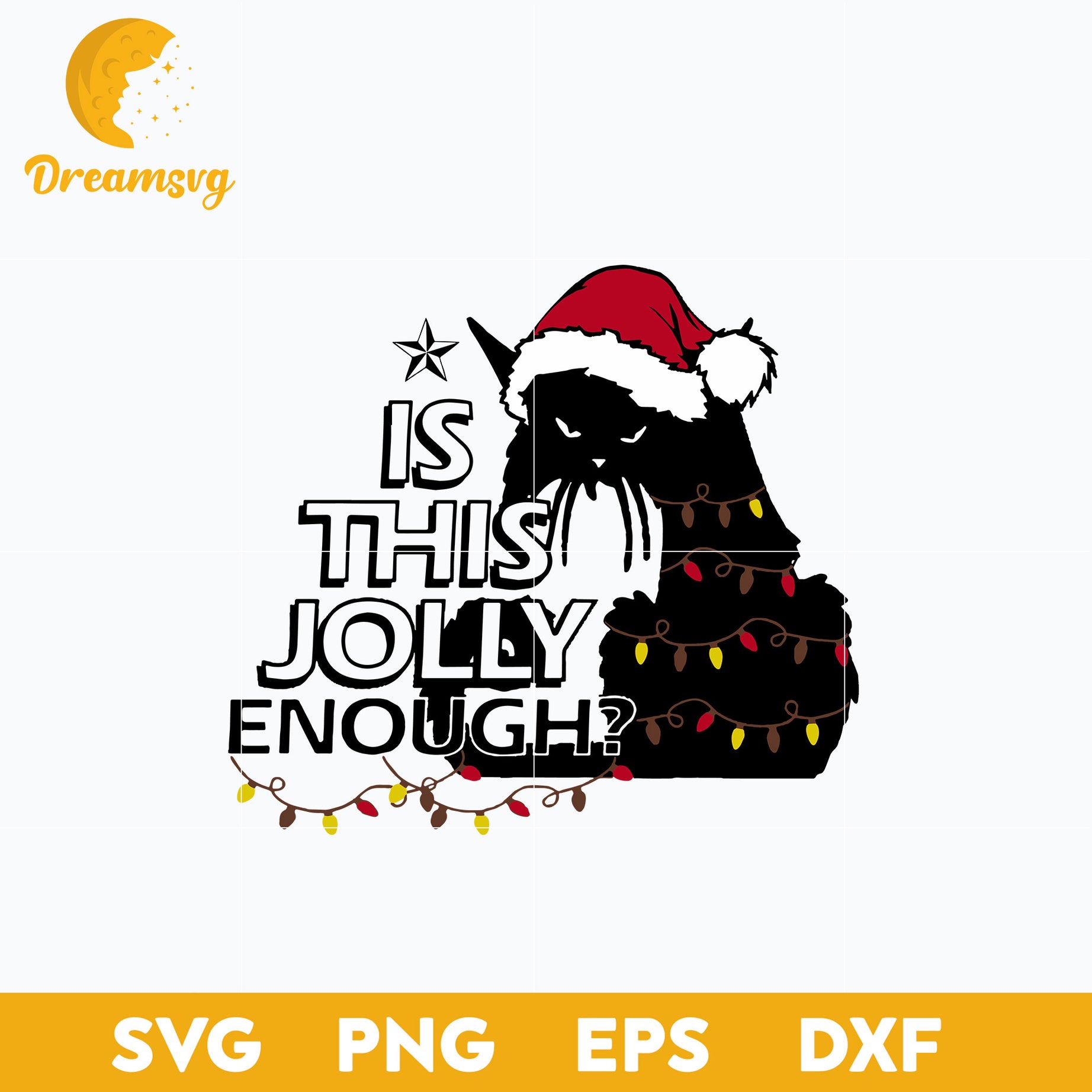 Is This Jolly Enough Christmas SVG, Christmas SVG, PNG DXF EPS Digital File.