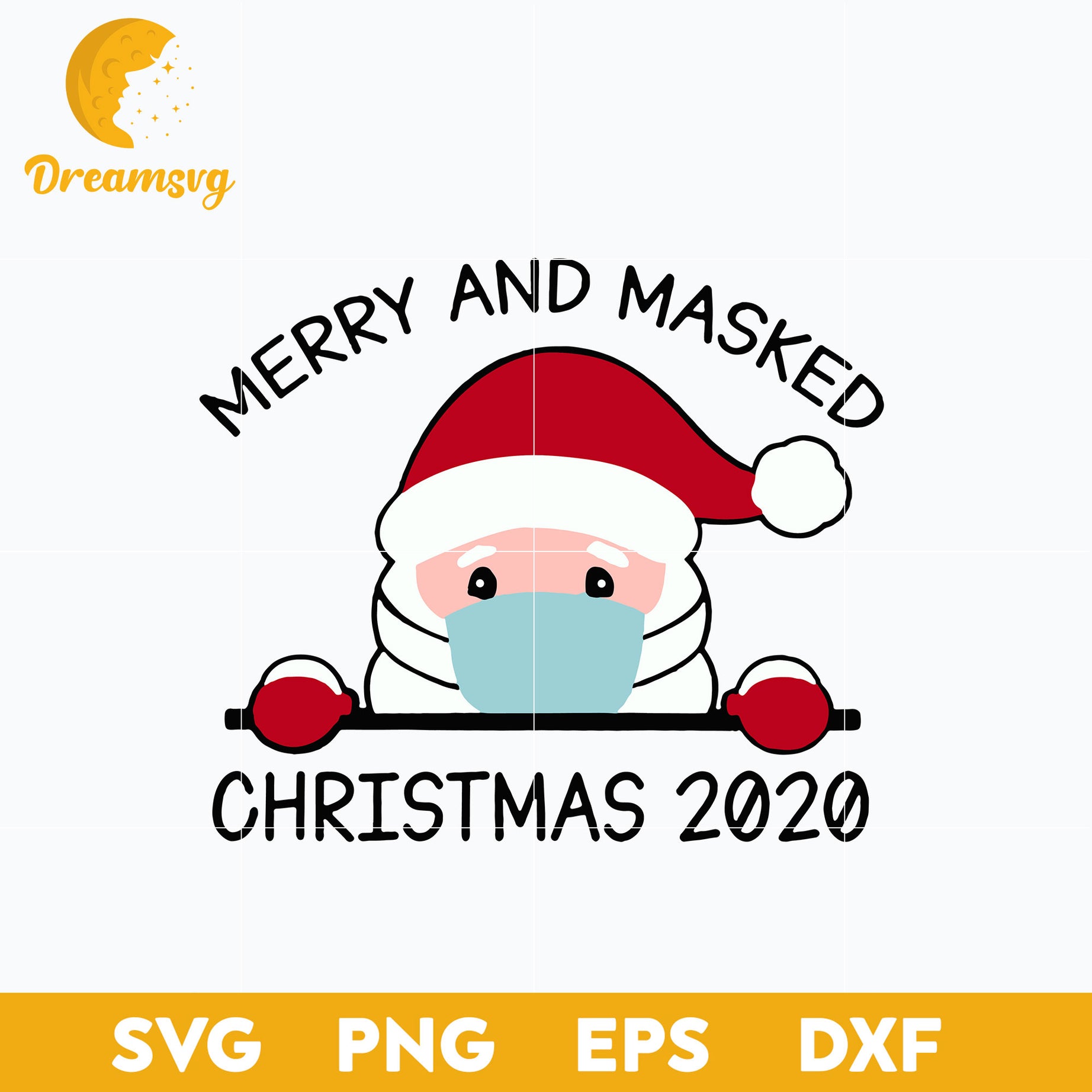 Let It Snow Gnome Mask Christmas SVG, Christmas SVG, PNG DXF EPS Digital File.