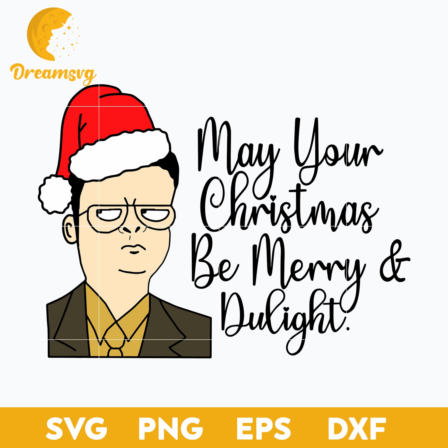 May Your Christmas Be Merry SVG, Christmas SVG, PNG DXF EPS Digital File.