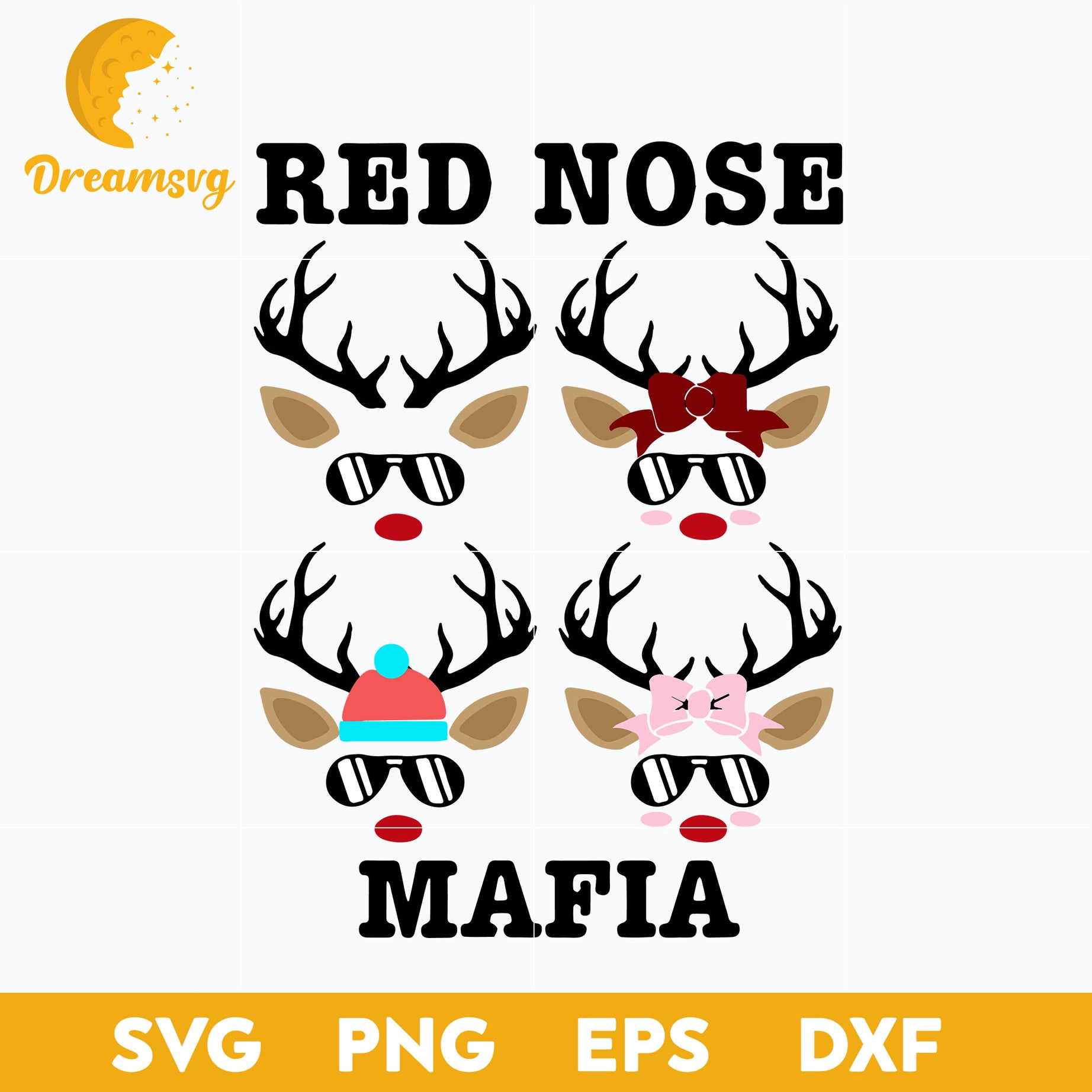 Reindeer Matching Family Pajama Merry Christmas 2021 SVG, Christmas SVG, PNG DXF EPS Digital File.