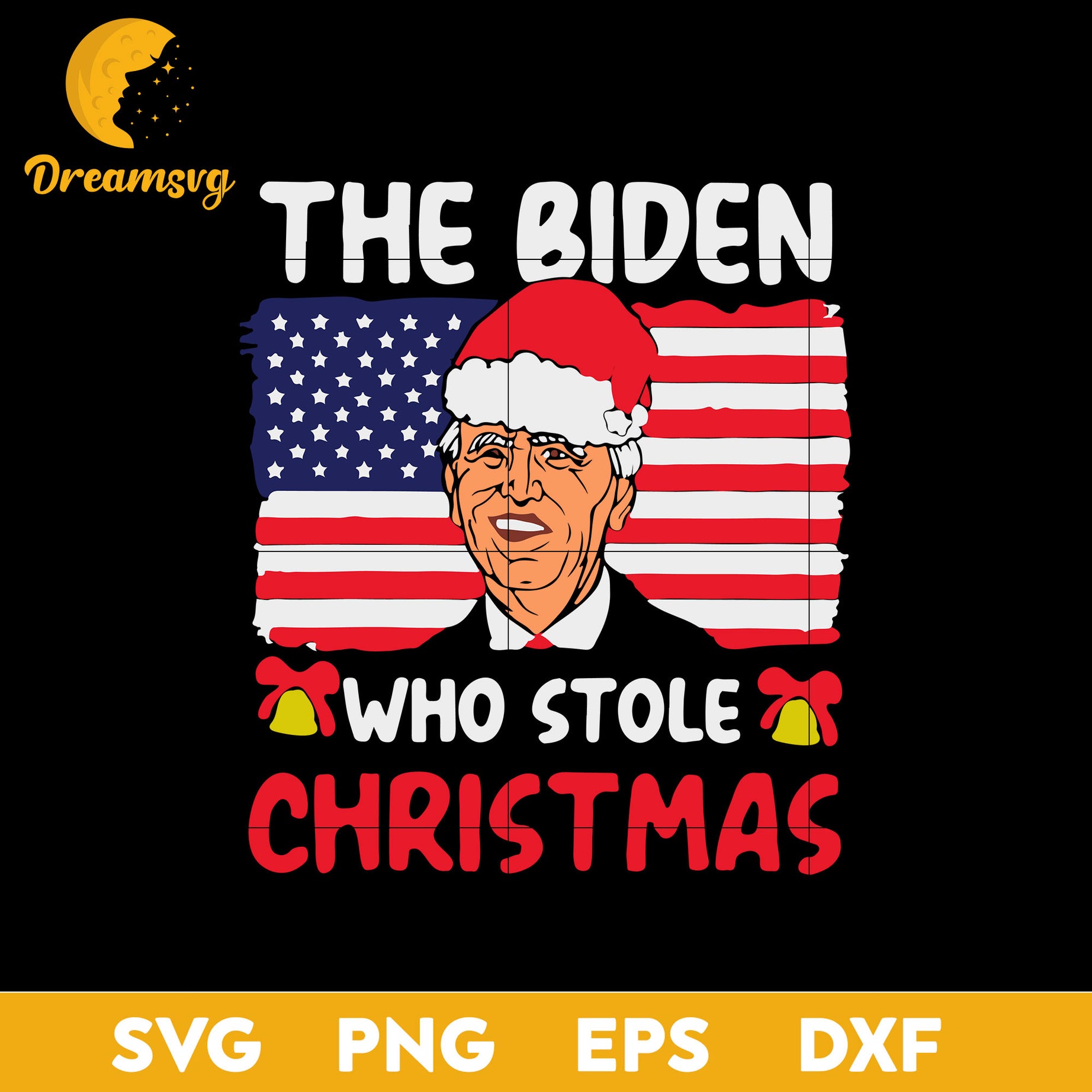 The Biden Who Stole Christmas 2021 Joe Biden Santa Hat SVG, Christmas SVG, PNG DXF EPS Digital File.