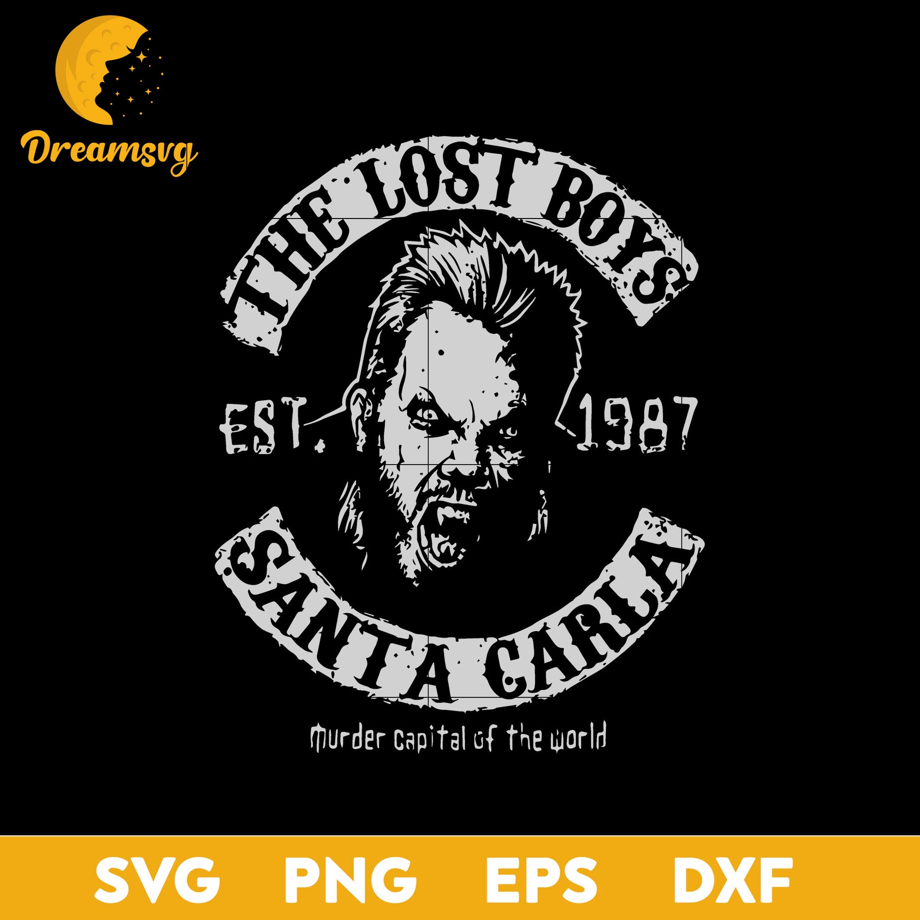 The Lost Boys Santa Carla SVG, Christmas SVG, PNG DXF EPS Digital File.