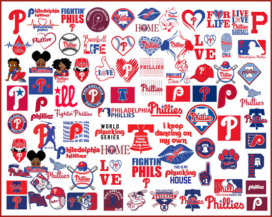 Philadelphia Phillies Bundle svg,Digital Download