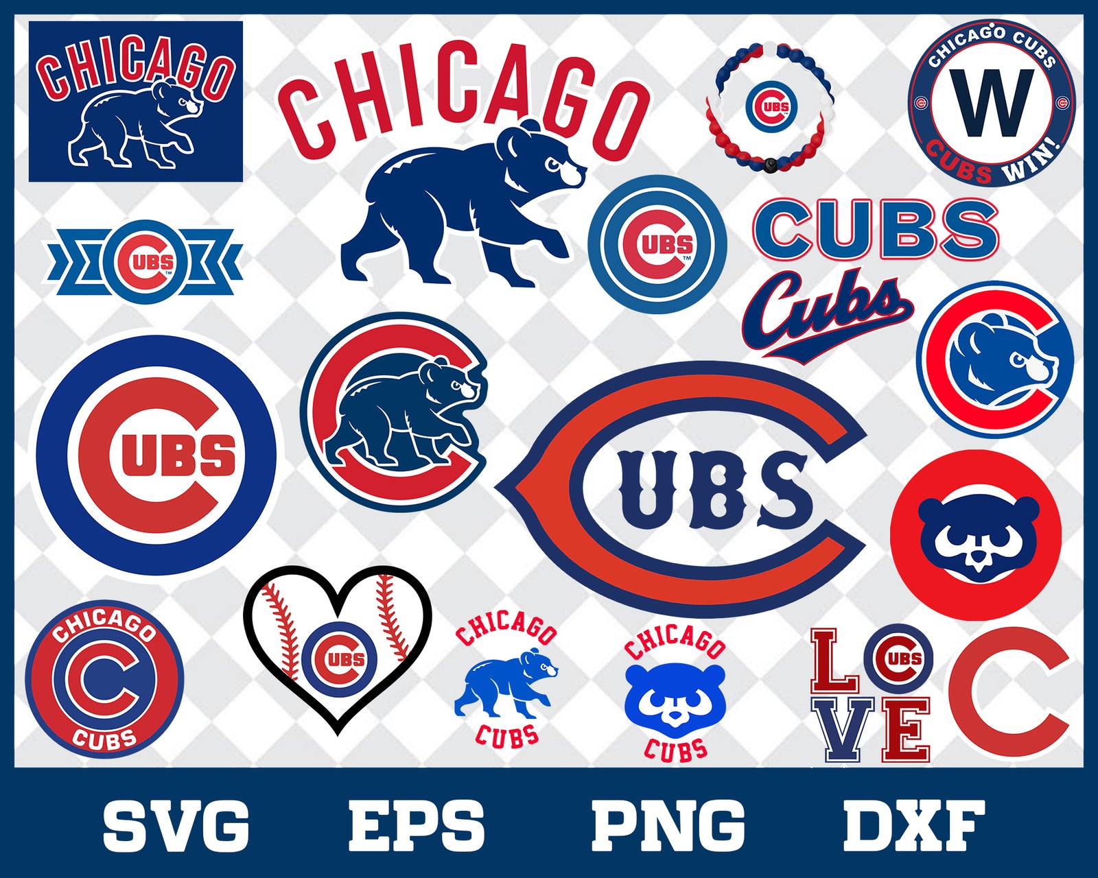 Chicago Cubs bundle svg, Chicago Cubs svg, Cubs svg, Cubs svg for cut,