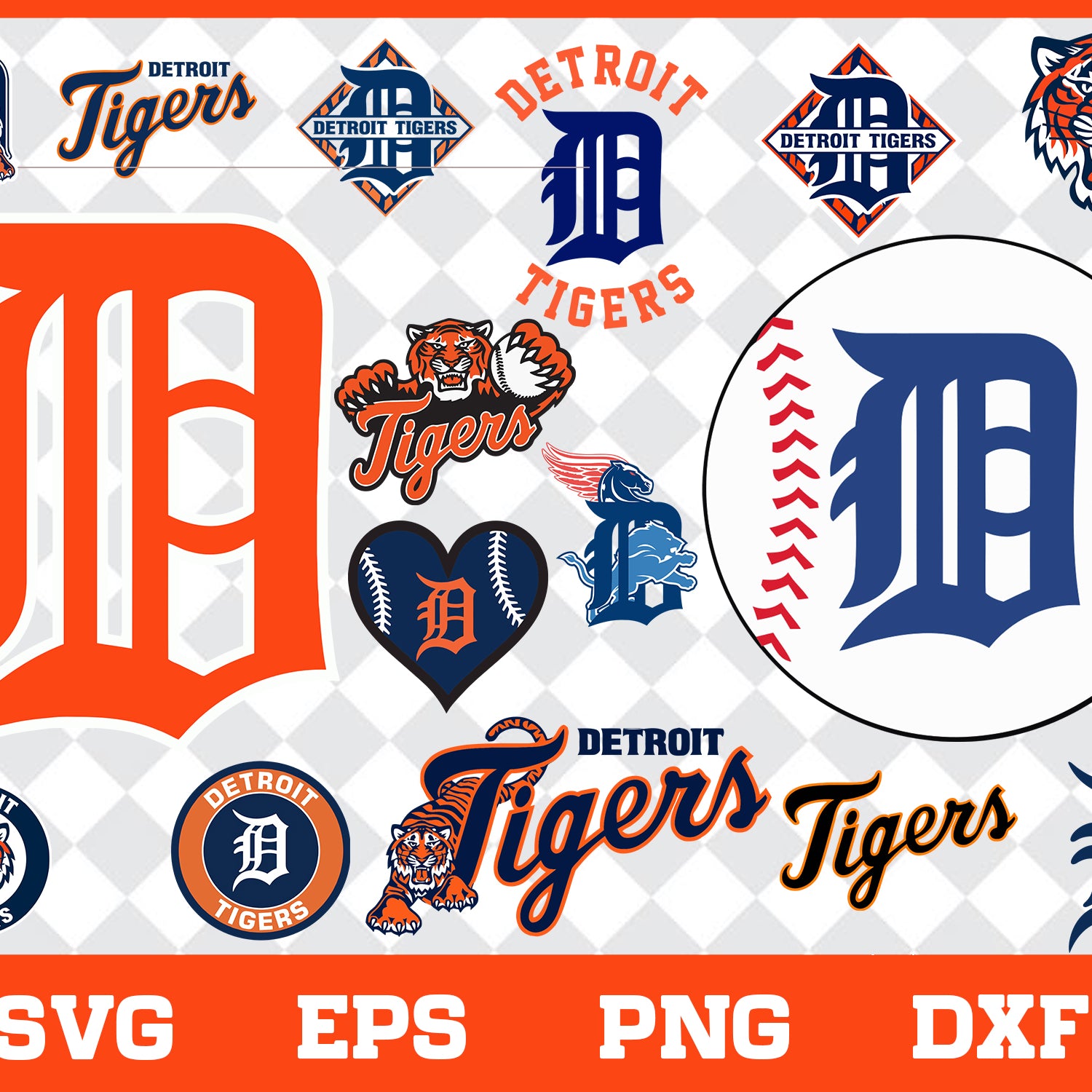 Detroit Tigers bundle svg,Detroit Tigers svg, Tigers svg, Tigers svg for cut, png, dxf, eps digital file MBL30012110