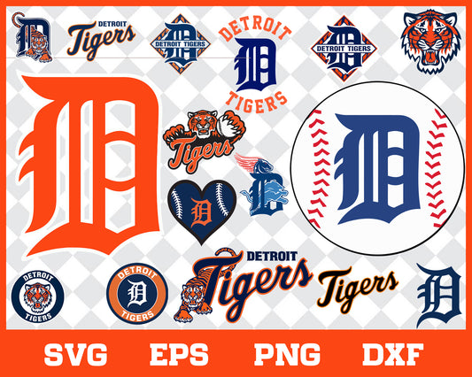 Detroit Tigers bundle svg,Detroit Tigers svg, Tigers svg, Tigers svg for cut, png, dxf, eps digital file MBL30012110