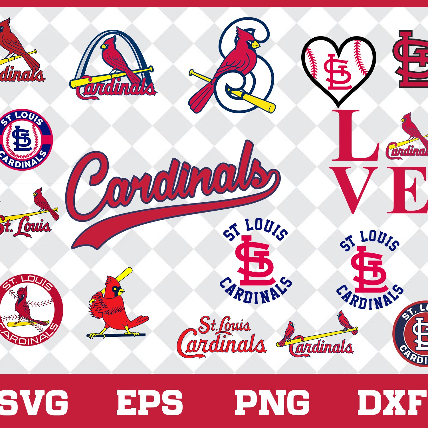 St. Louis Cardinals Bundle svg, St. Louis Cardinals svg, Cardinals svg, Cardinals svg for cut, png, dxf, eps digital file MBL30012126