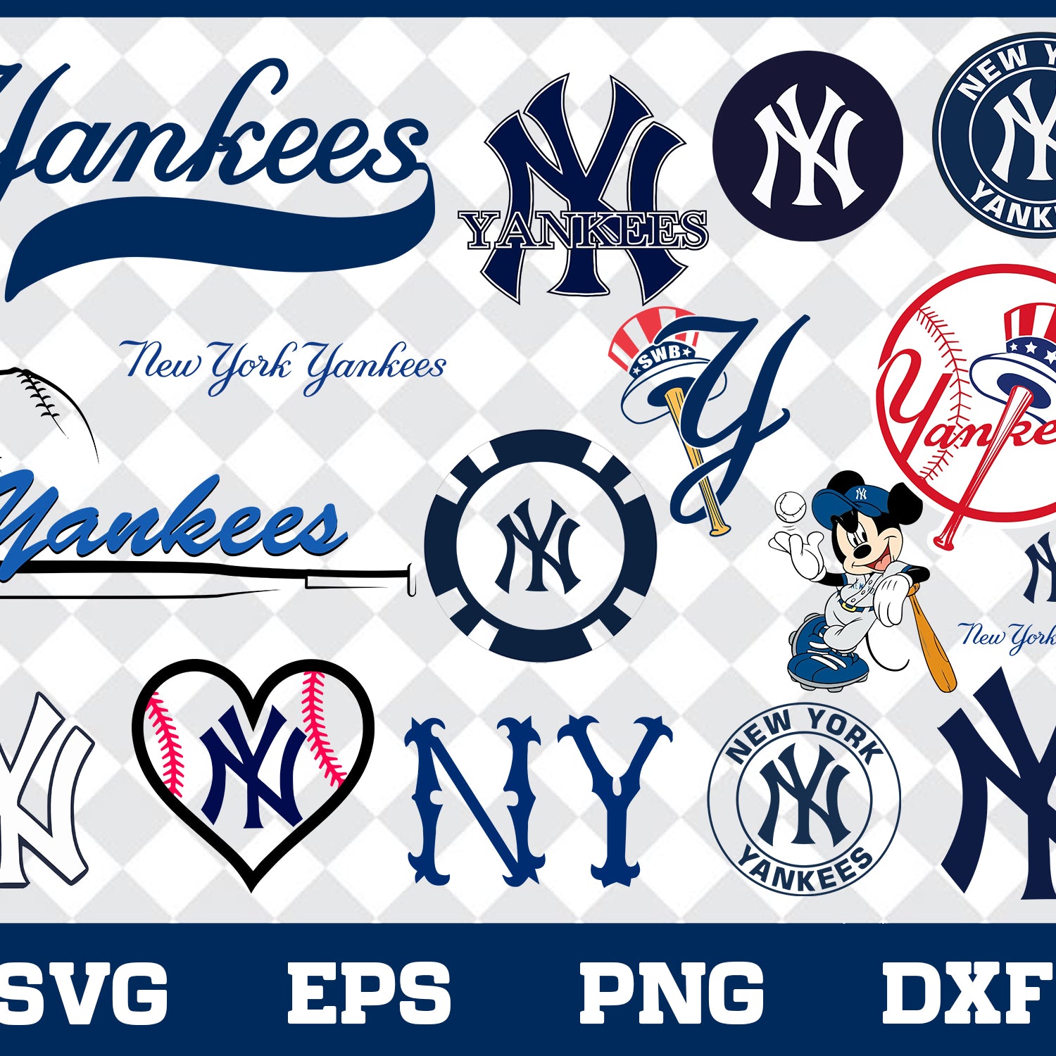 NewYork Yankees Bundle svg, NewYork Yankees svg,Yankees svg, Yankees svg for cut, png, dxf, eps digital file MBL30012119